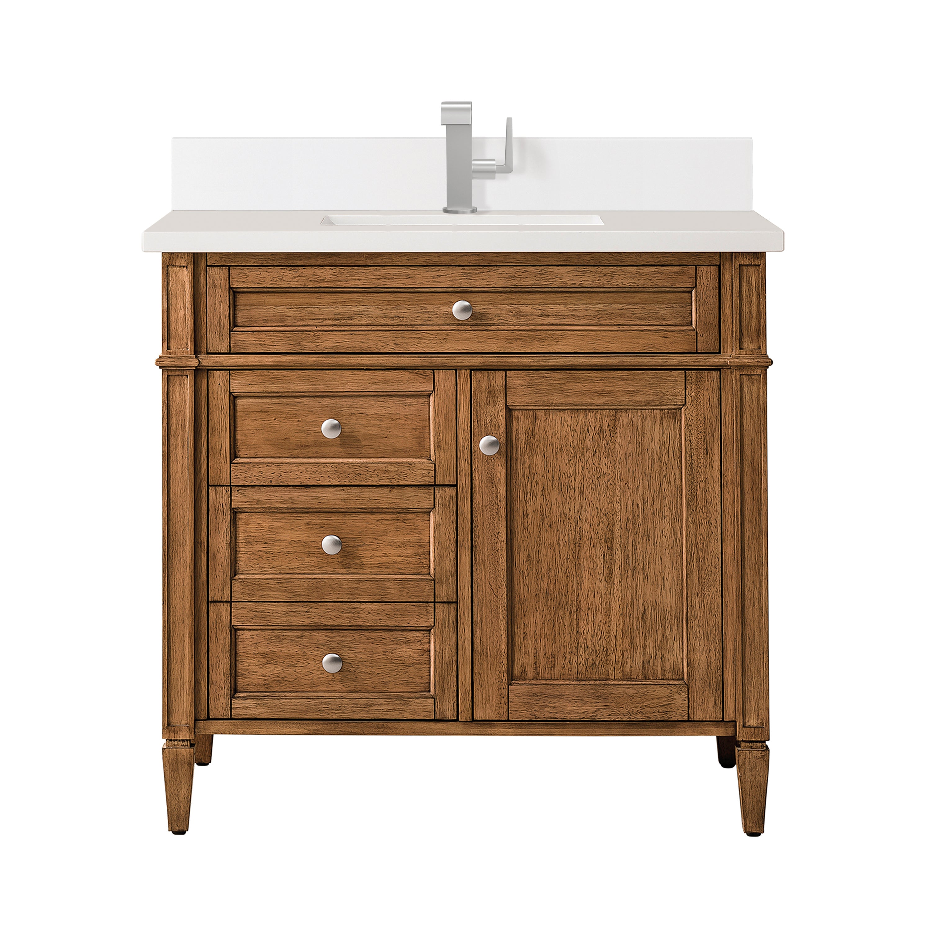 James Martin Vanities Brittany 36" Single Vanity - Saddle Brown