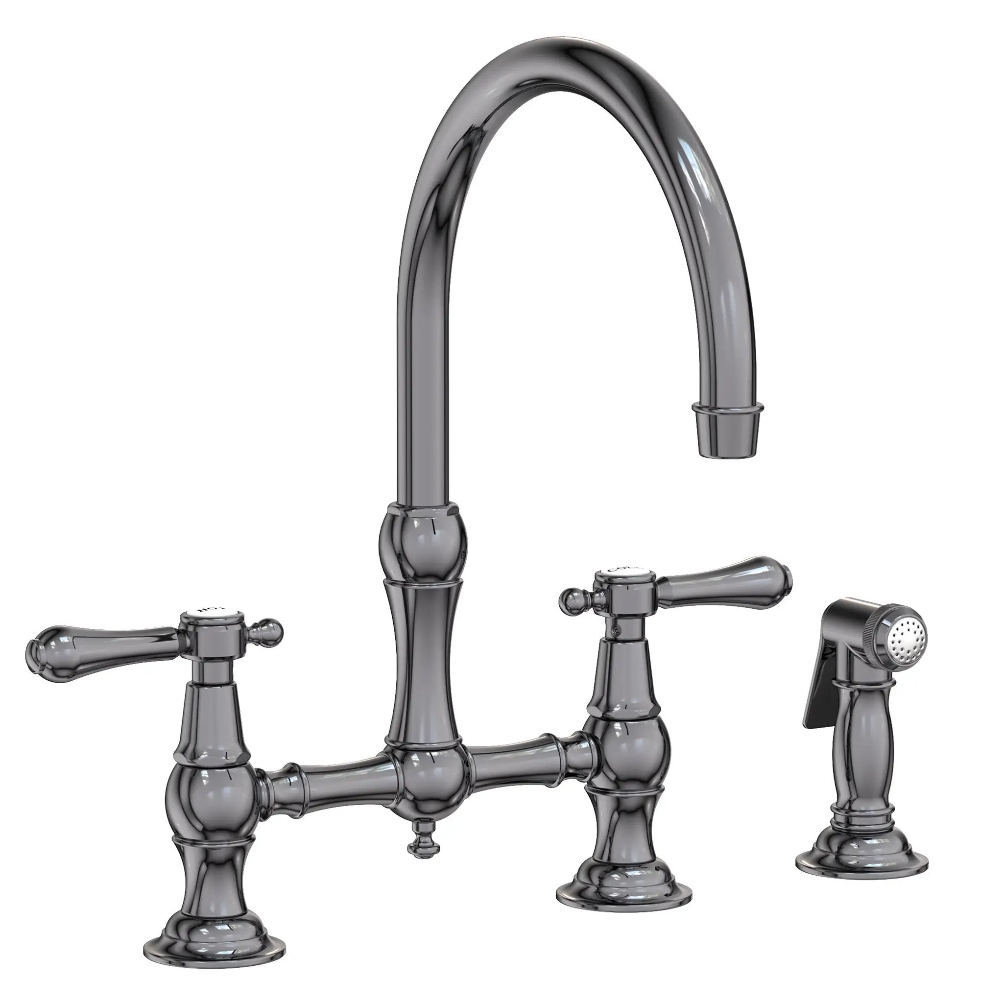 Newport Brass Chesterfield Kitchen Bridge Faucet with Side Spray by Newport Brass
