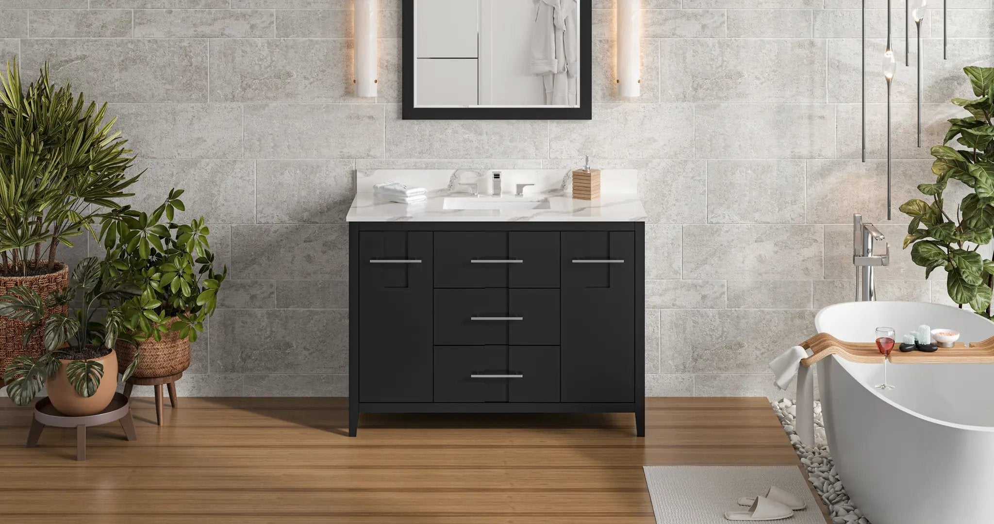 black vanity