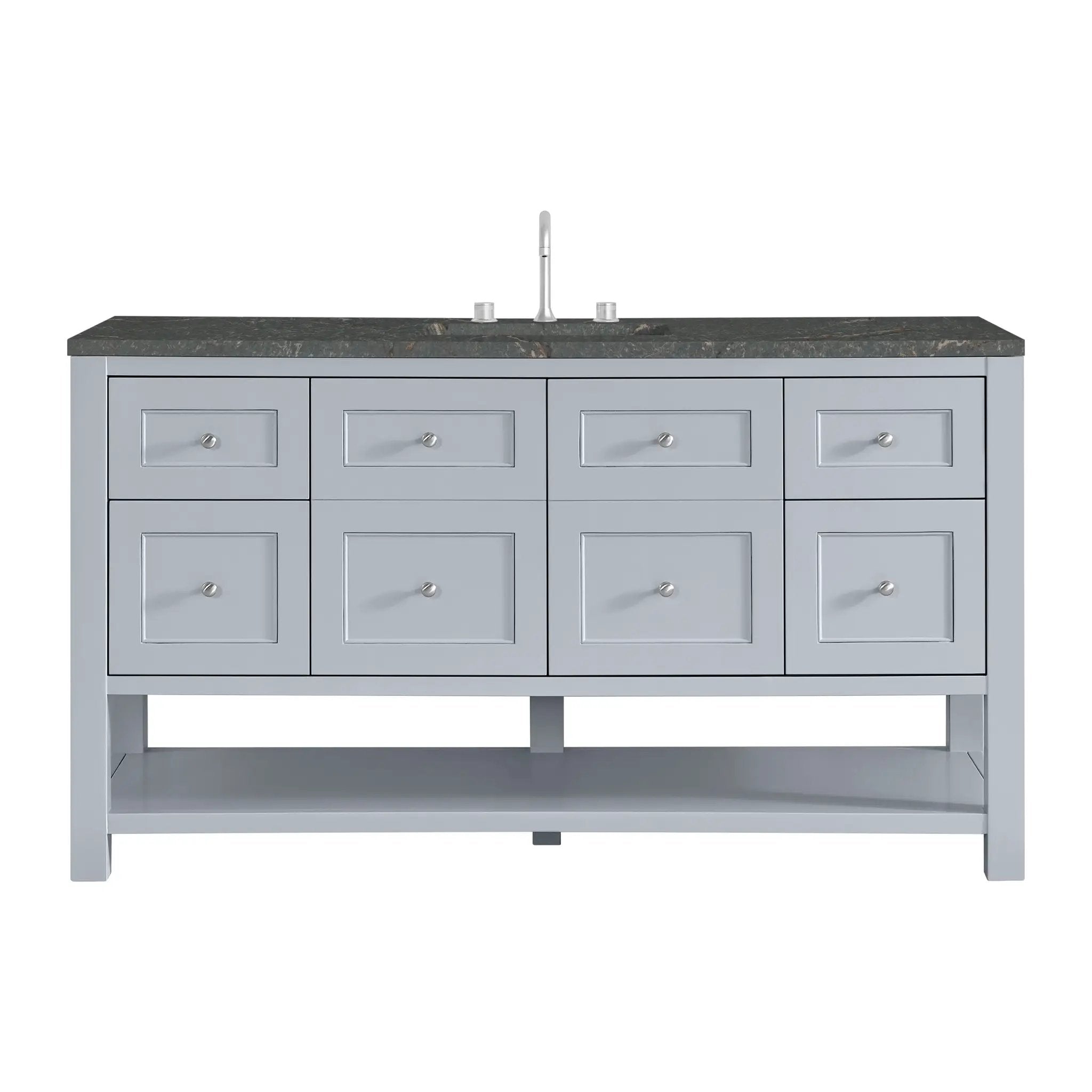 James Martin Breckenridge 60" Single Vanity Set - Serenity Blue by James Martin Vanities