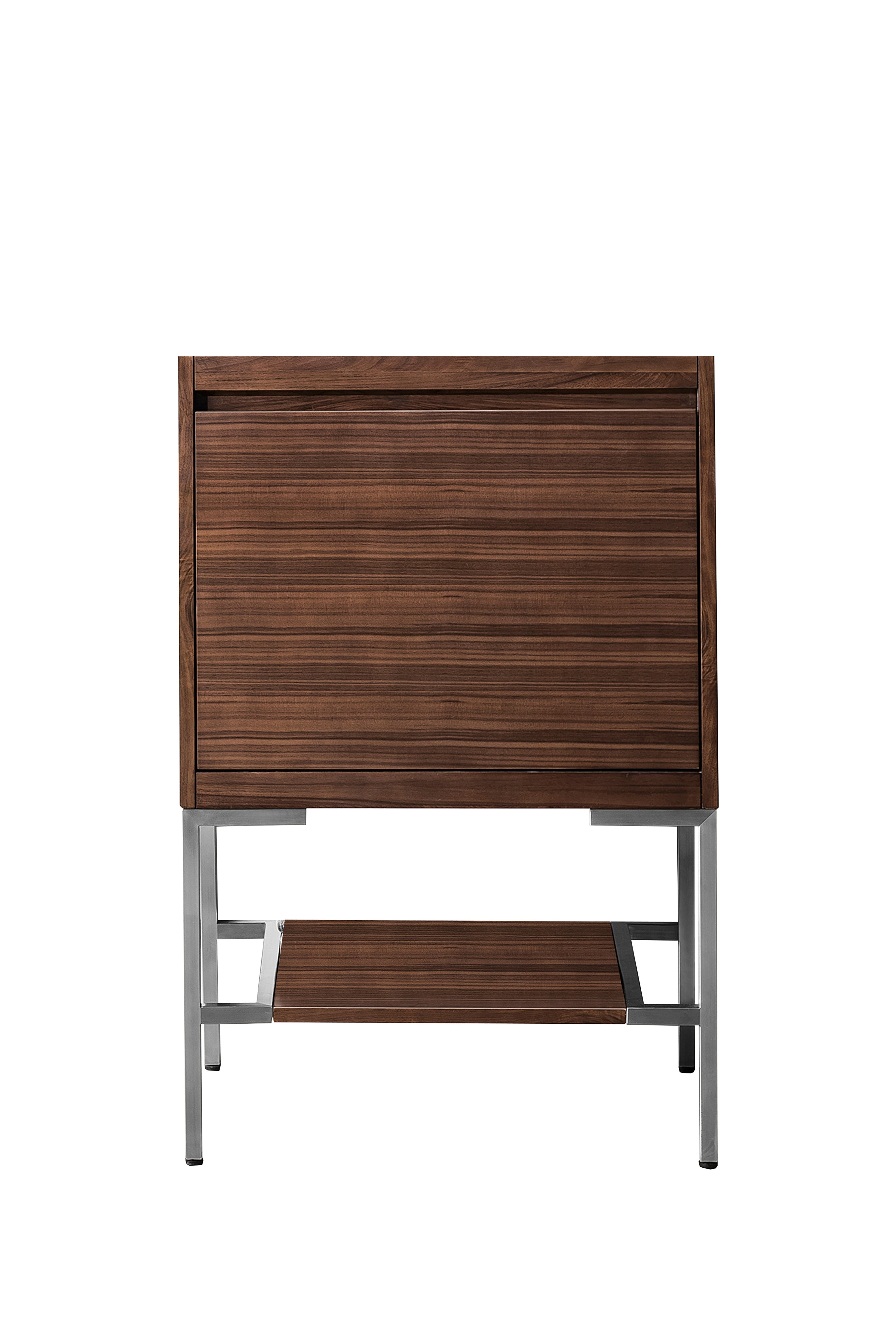 James Martin Vanities Mantova 23.6" Single Vanity Cabinet With Brushed Nickel Base