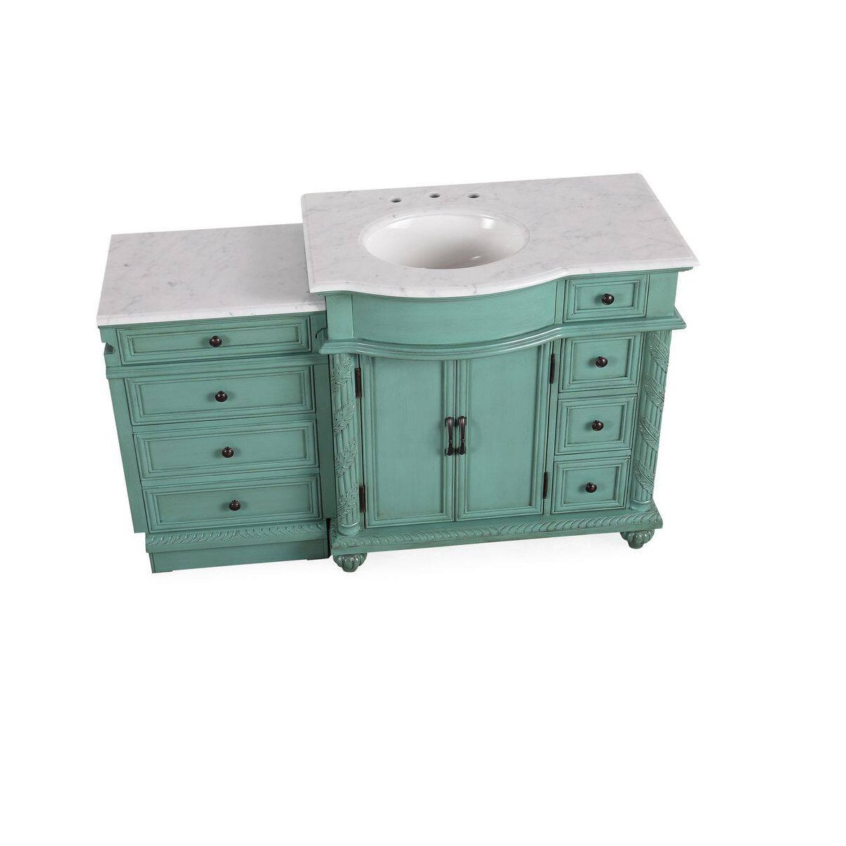 vintage green vanity