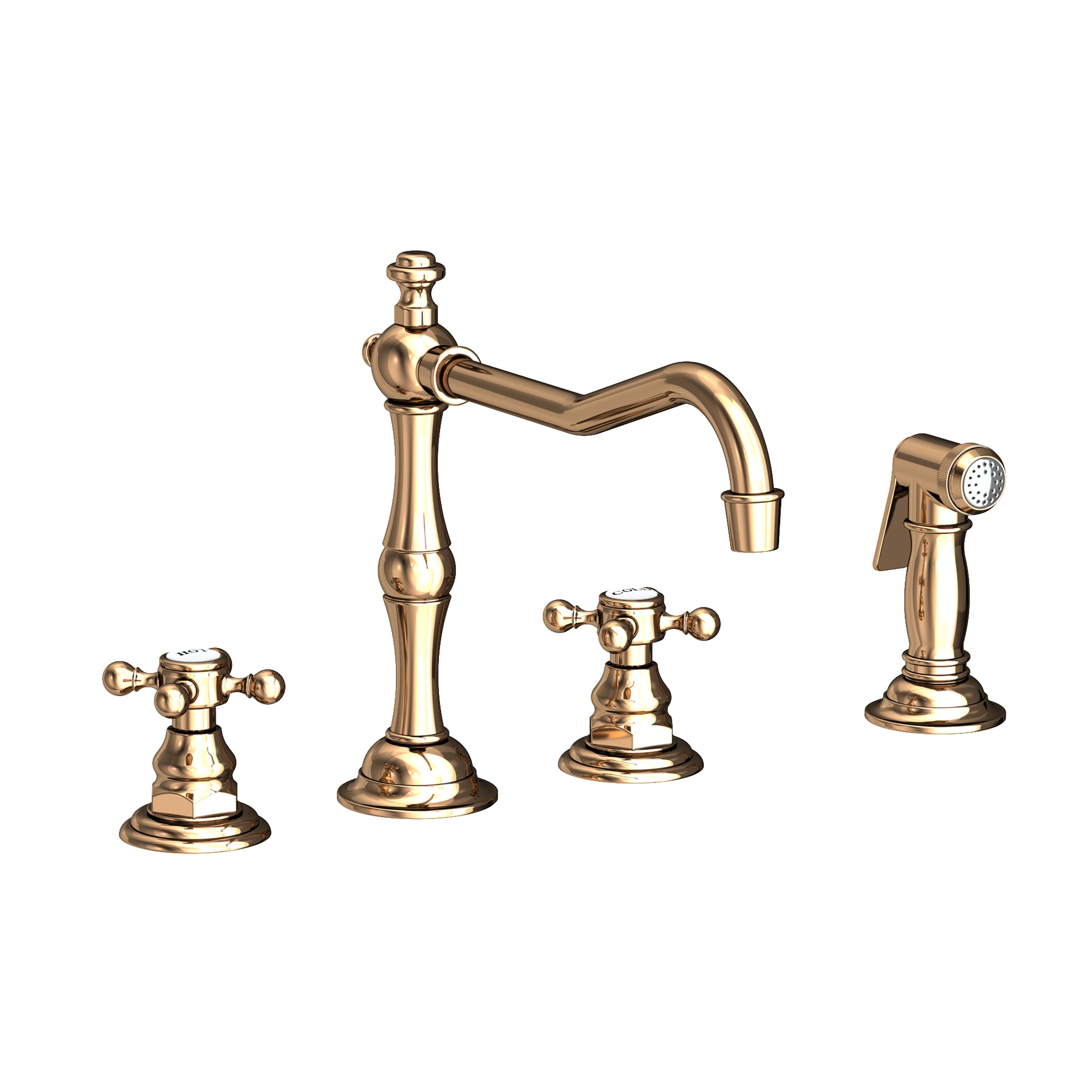 Newport Brass Chesterfield Kitchen Faucet with Side Spray