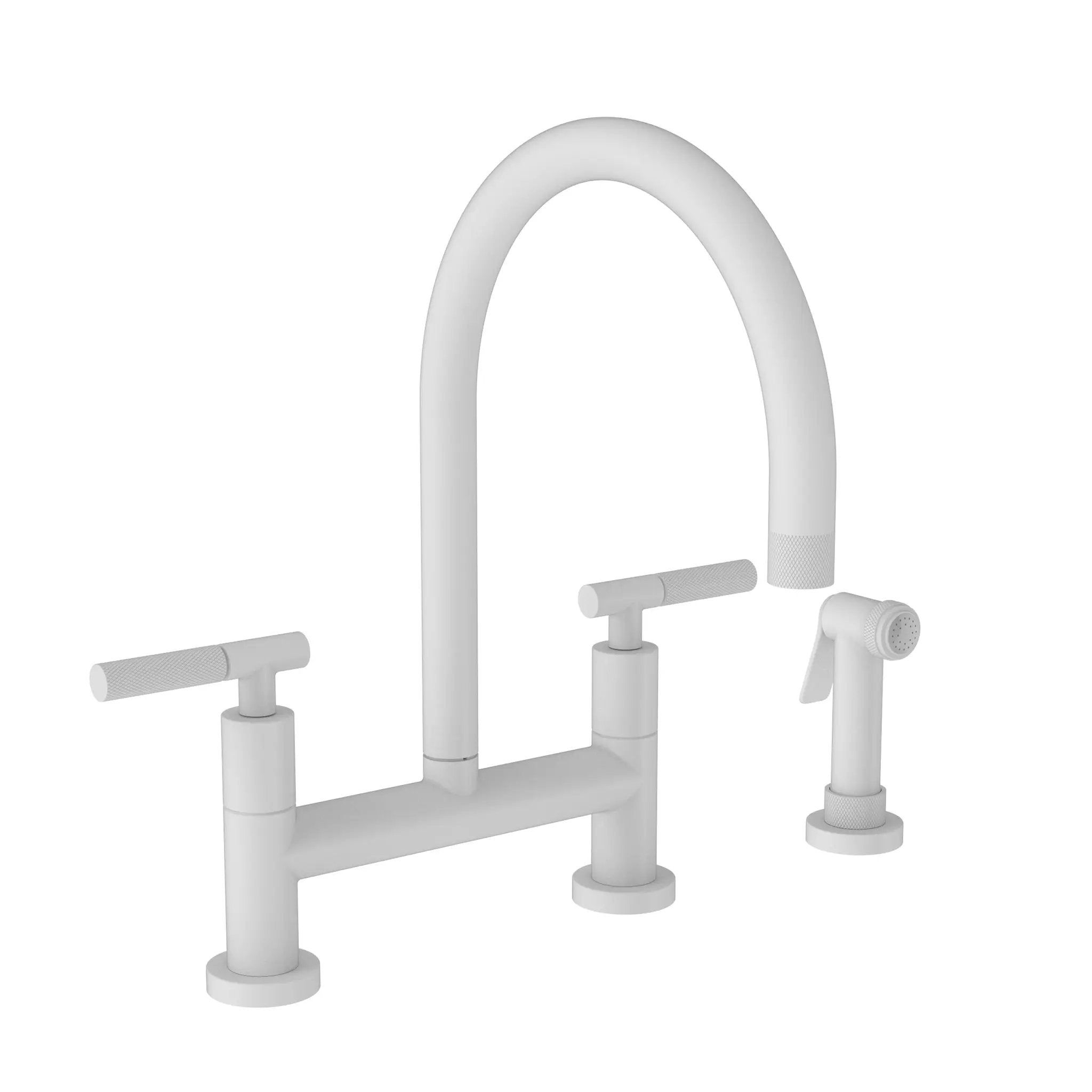 Newport Brass Muncy Kitchen Bridge Faucet with Side Spray by Newport Brass
