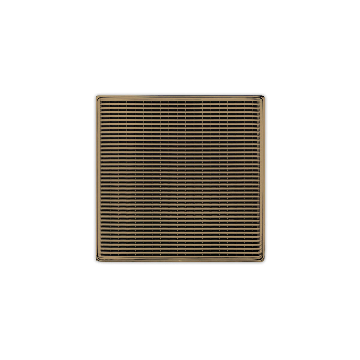 Infinity Drain 5" x 5" Strainer Premium Center Drain Kit with Wedge Wire Pattern Decorative Plate and 2" Throat for WD 5