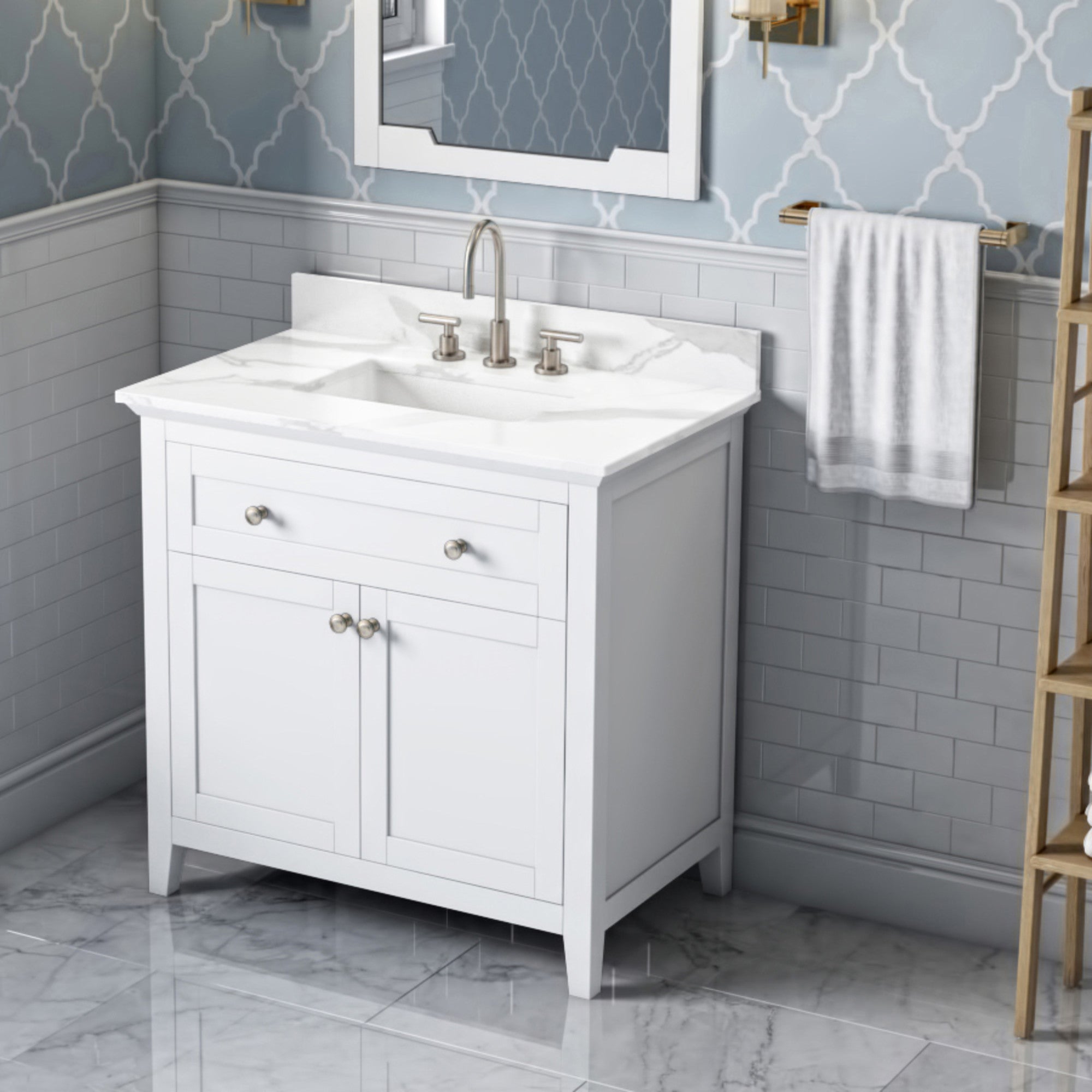 hale blue vanity