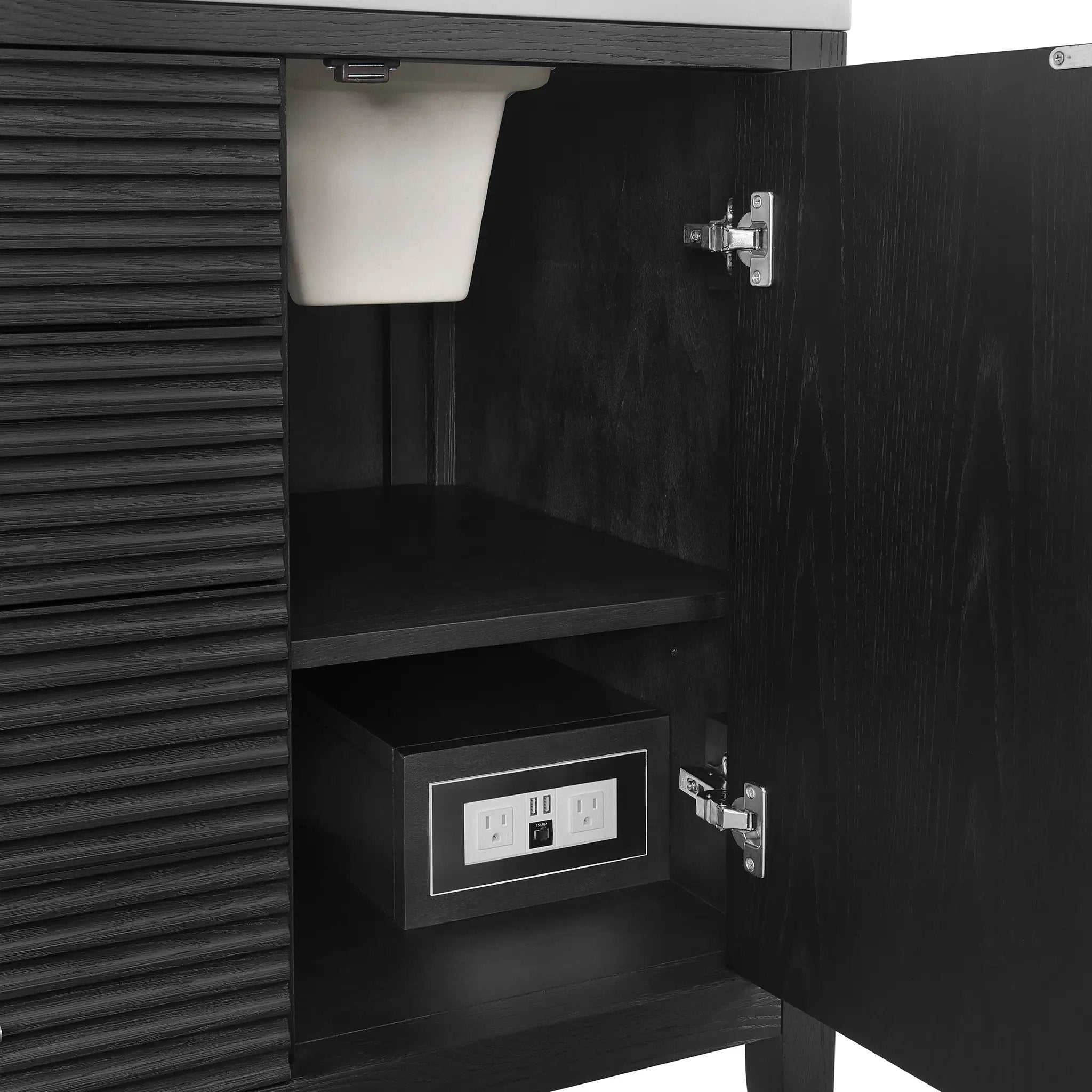 carbon oak vanity