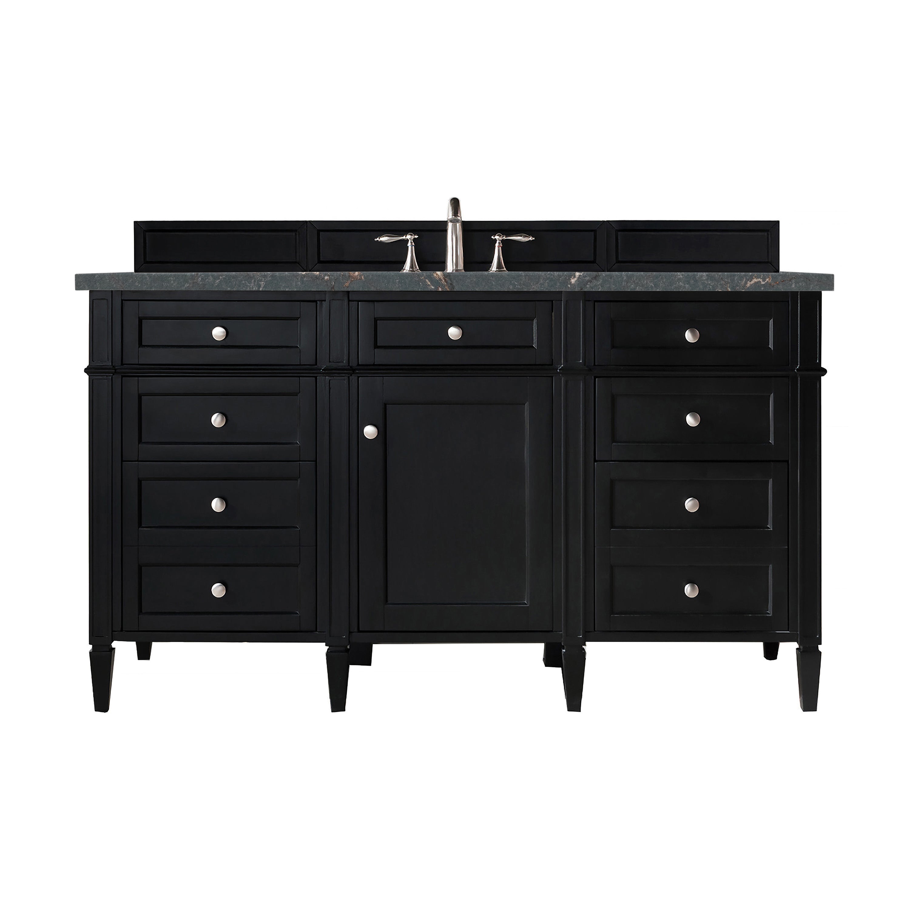 James Martin Vanities Brittany 60" Single Vanity - Black Onyx