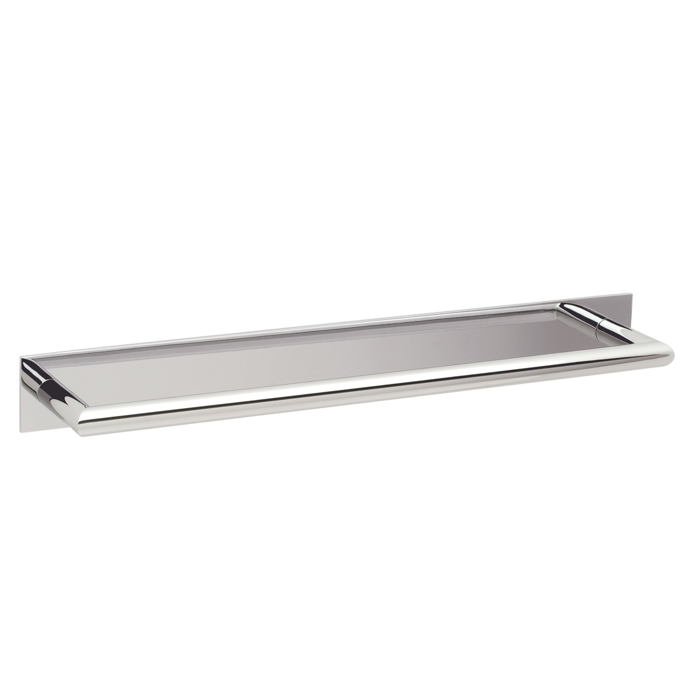 polished chrome towel bar