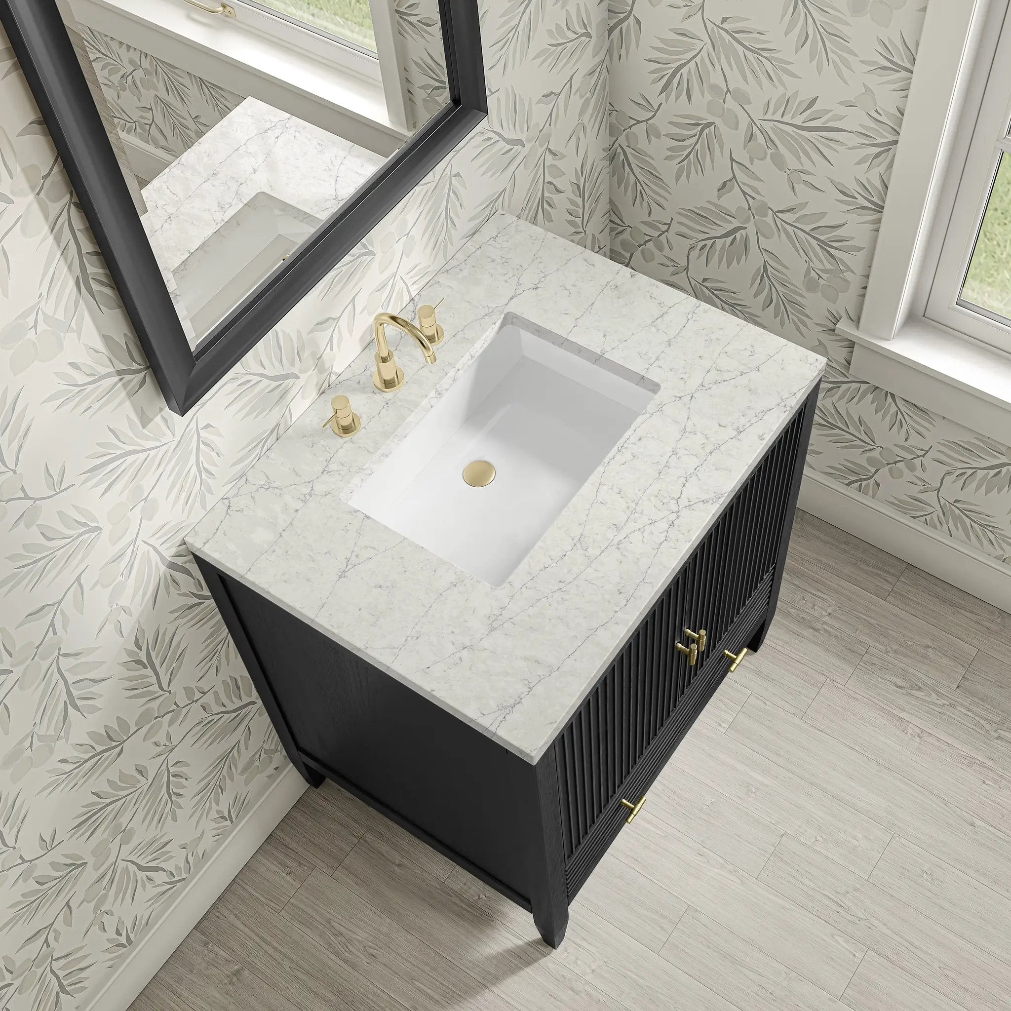 carbon oak vanity
