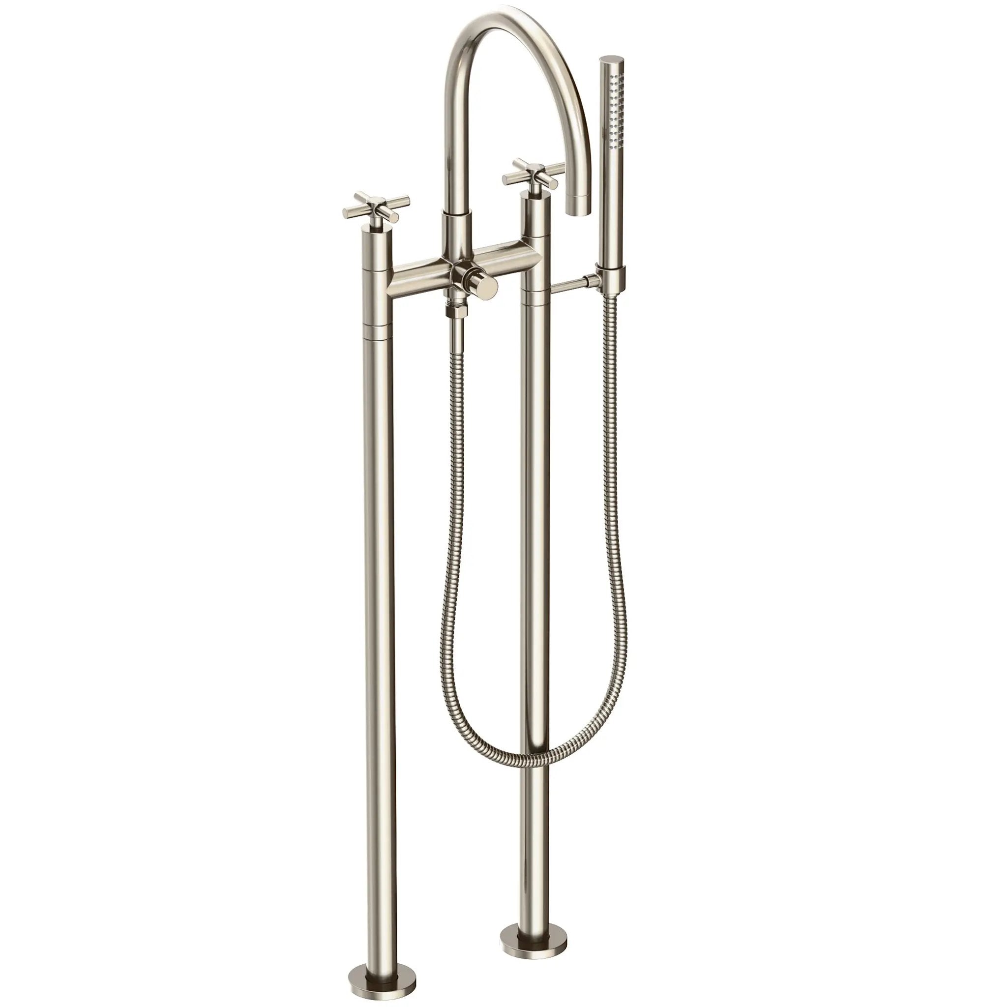 Newport Brass East Linear Exposed Tub & Hand Shower Set w/Risers by Newport Brass
