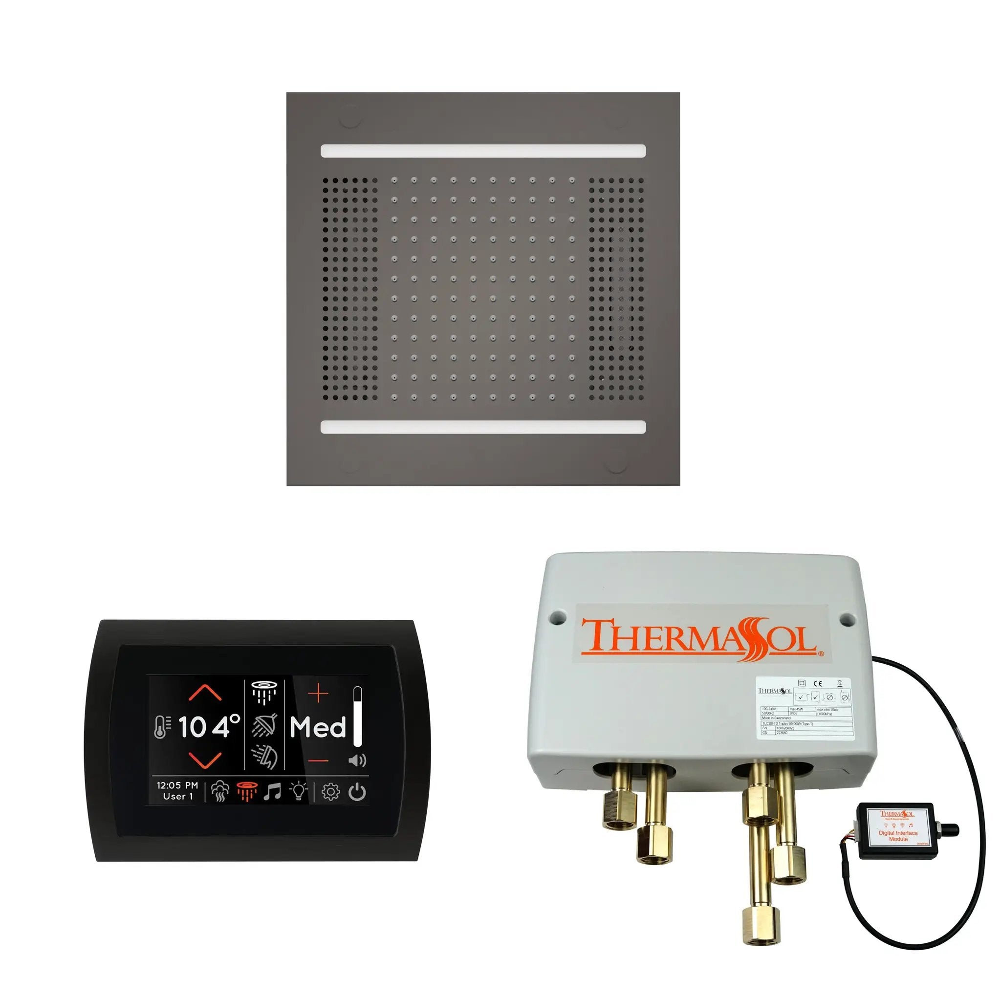 Thermasol The Wellness Hydrovive14 Shower Package with SignaTouch Round by Thermasol