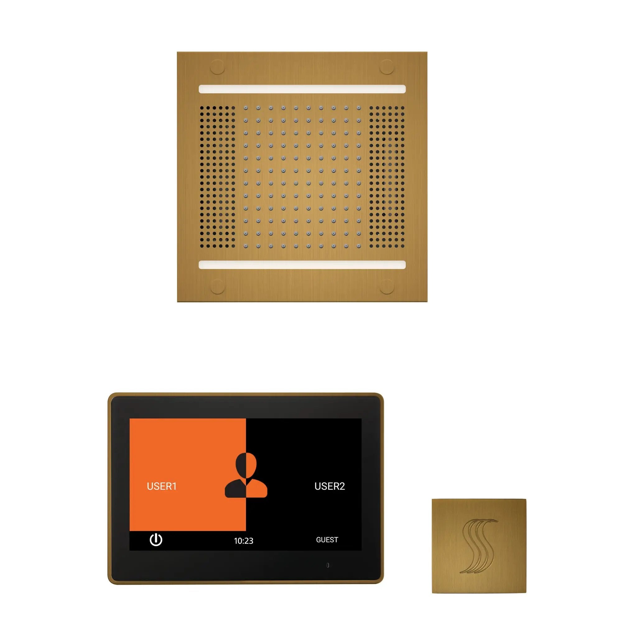 Thermasol The wellness Hydrovive14 Steam Package with 10" ThermaTouch Square by Thermasol