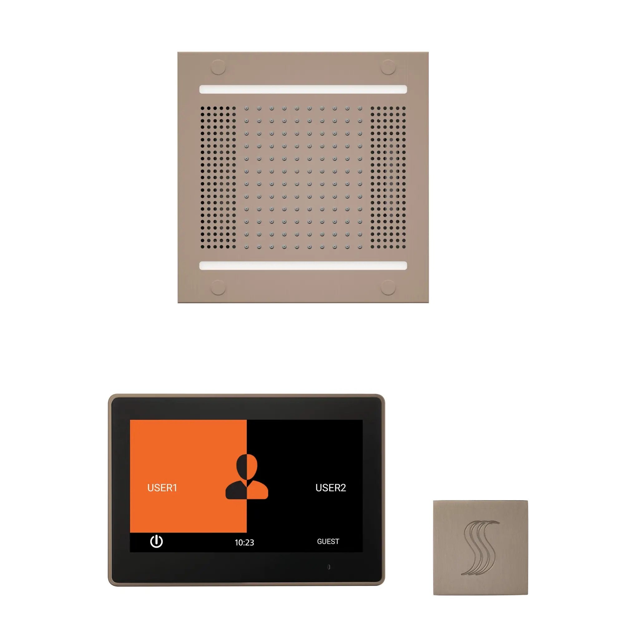 Thermasol The wellness Hydrovive14 Steam Package with 10" ThermaTouch Square by Thermasol