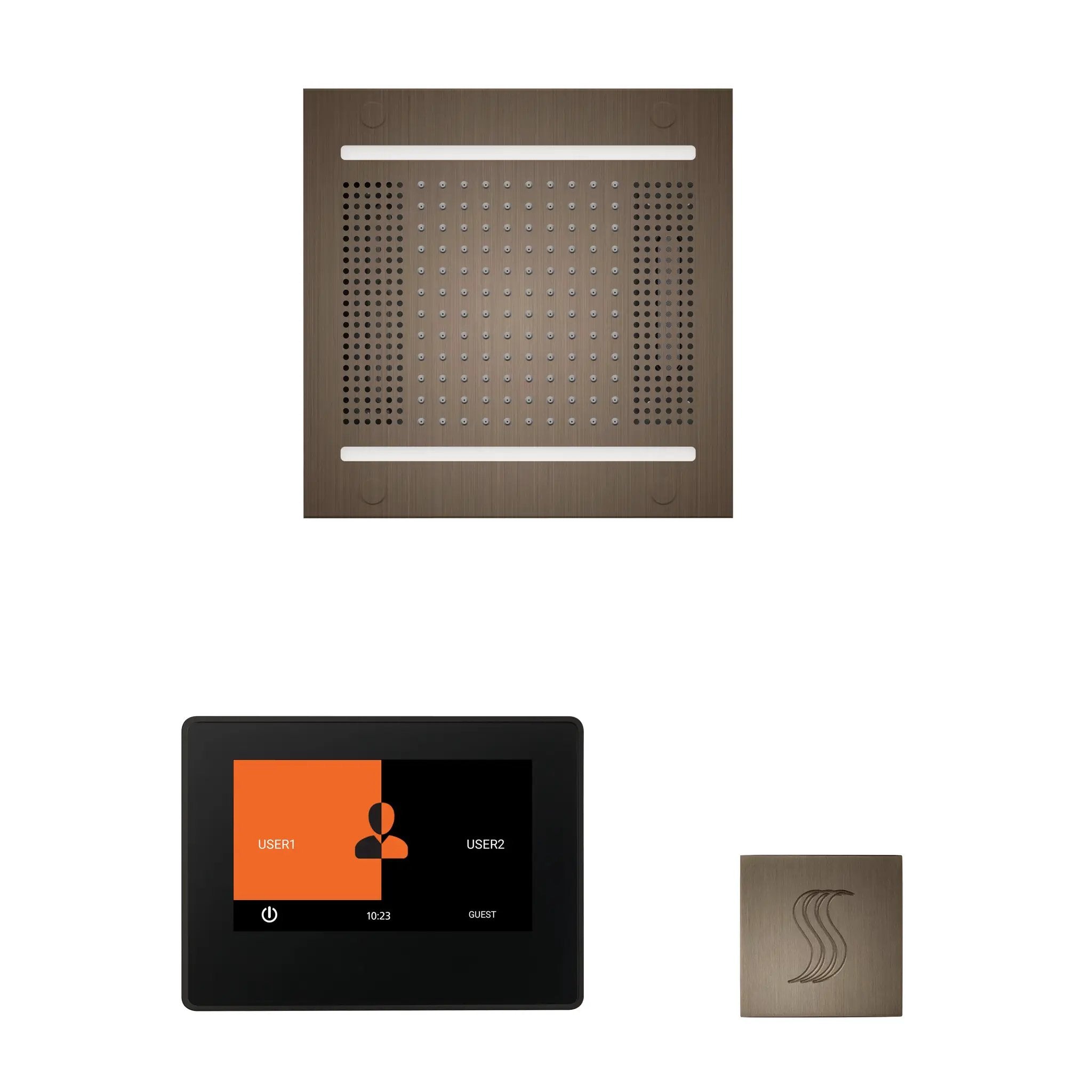 Thermasol The wellness Hydrovive14 Steam Package with 7" ThermaTouch Square by Thermasol