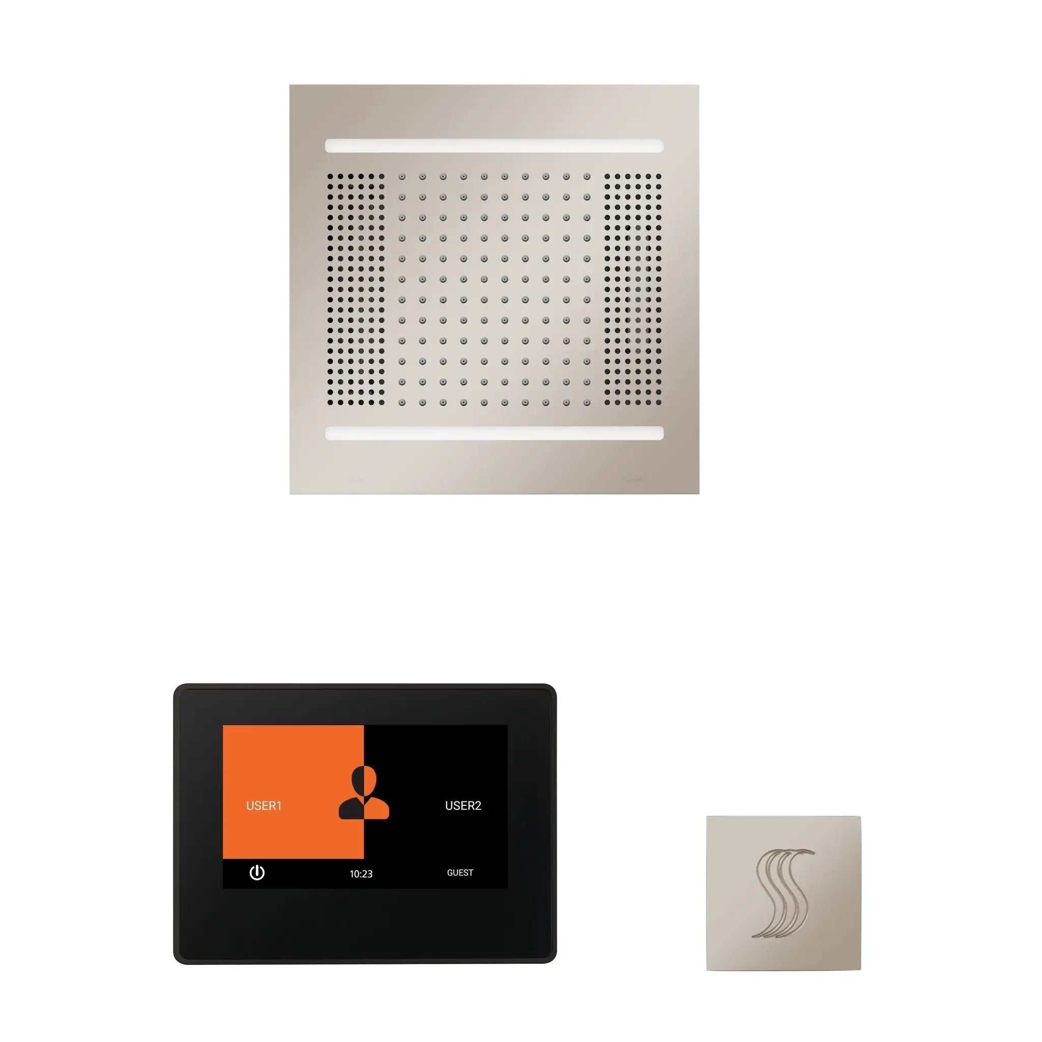 Thermasol The wellness Hydrovive14 Steam Package with 7" ThermaTouch Square by Thermasol