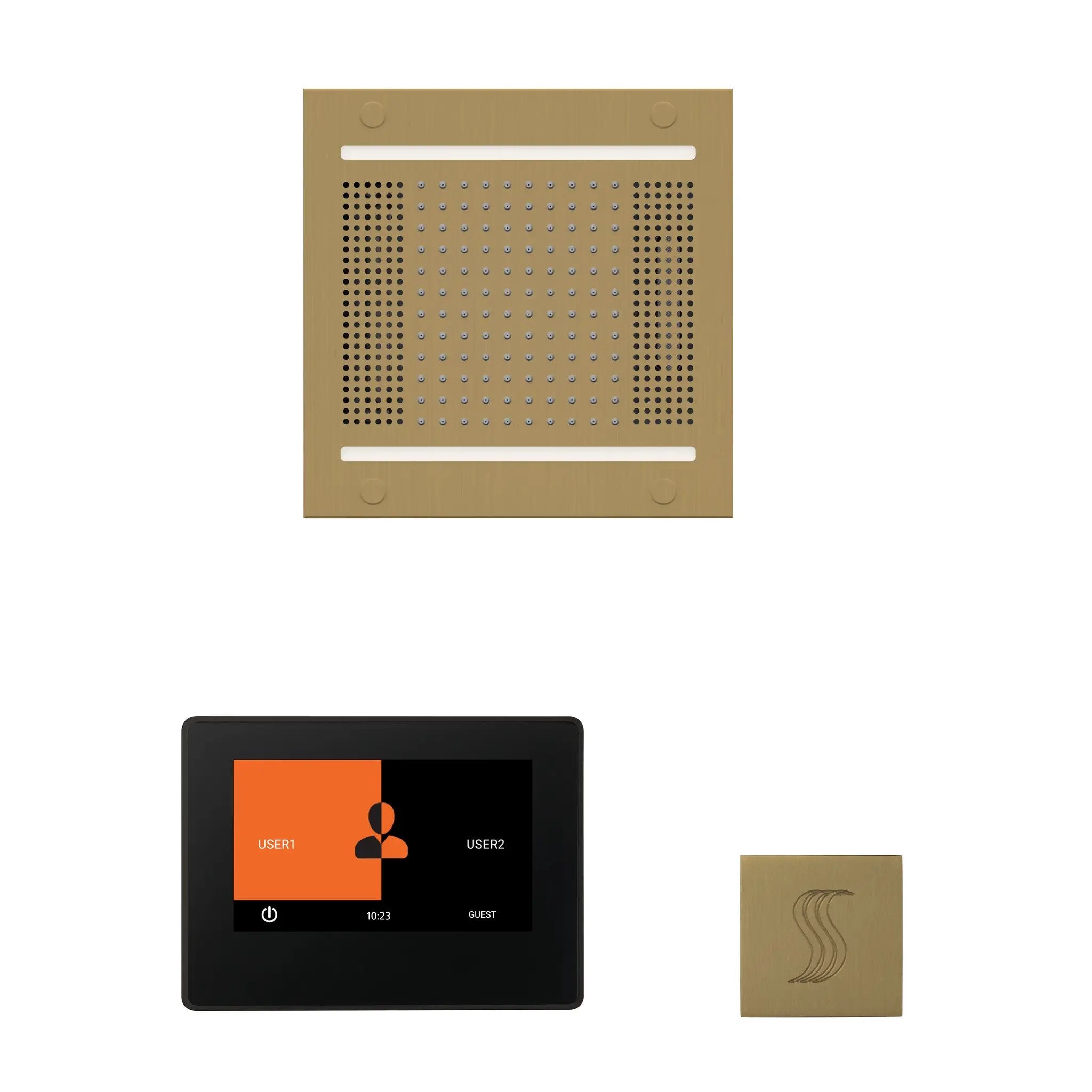 Thermasol The wellness Hydrovive14 Steam Package with 7" ThermaTouch Square by Thermasol