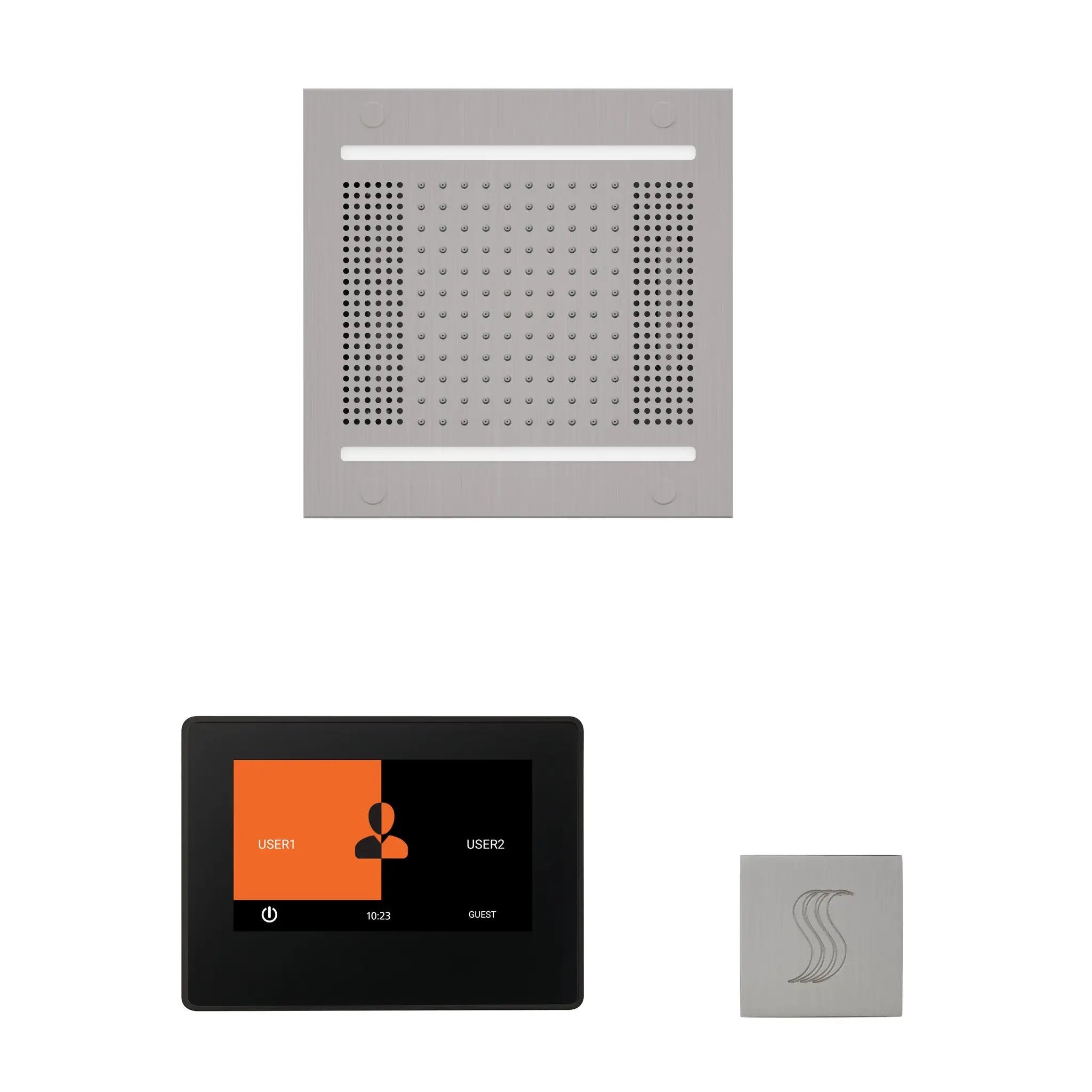 Thermasol The wellness Hydrovive14 Steam Package with 7" ThermaTouch Square by Thermasol