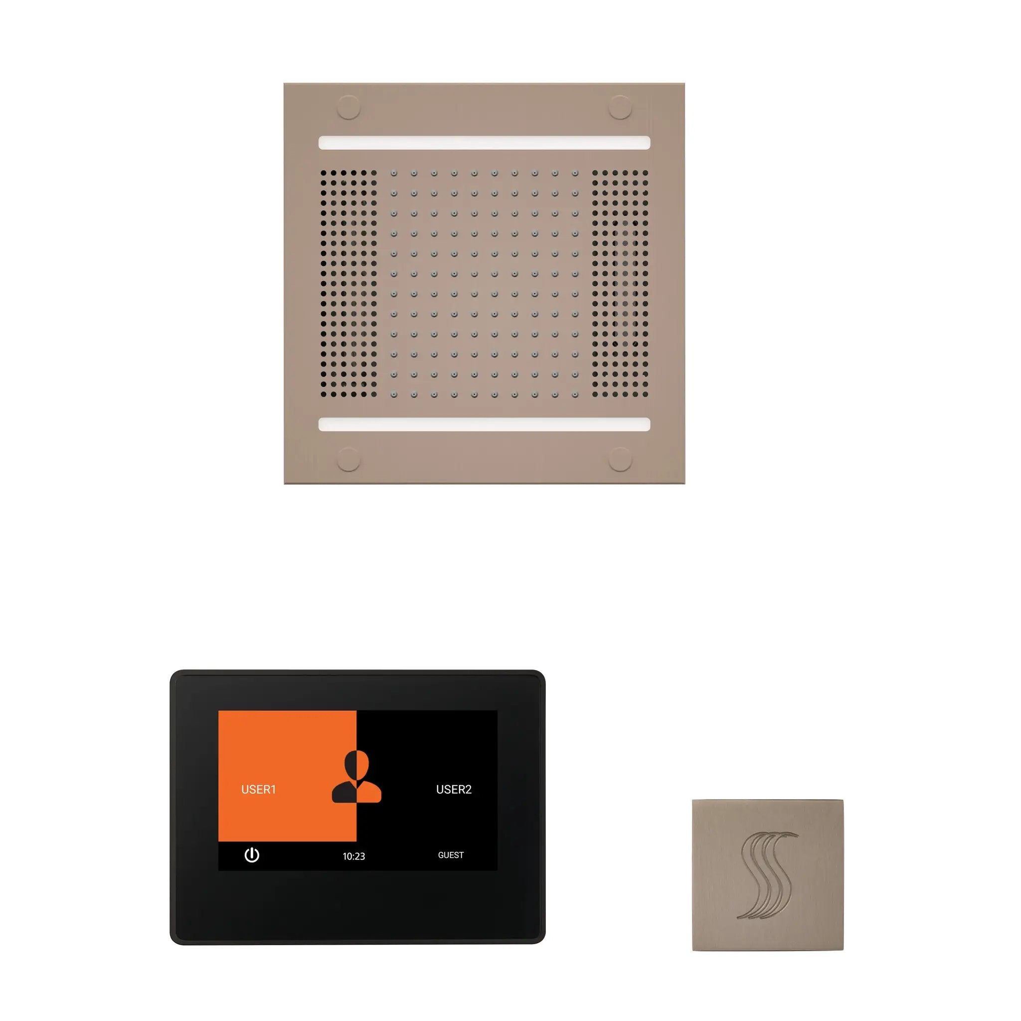 Thermasol The wellness Hydrovive14 Steam Package with 7" ThermaTouch Square by Thermasol