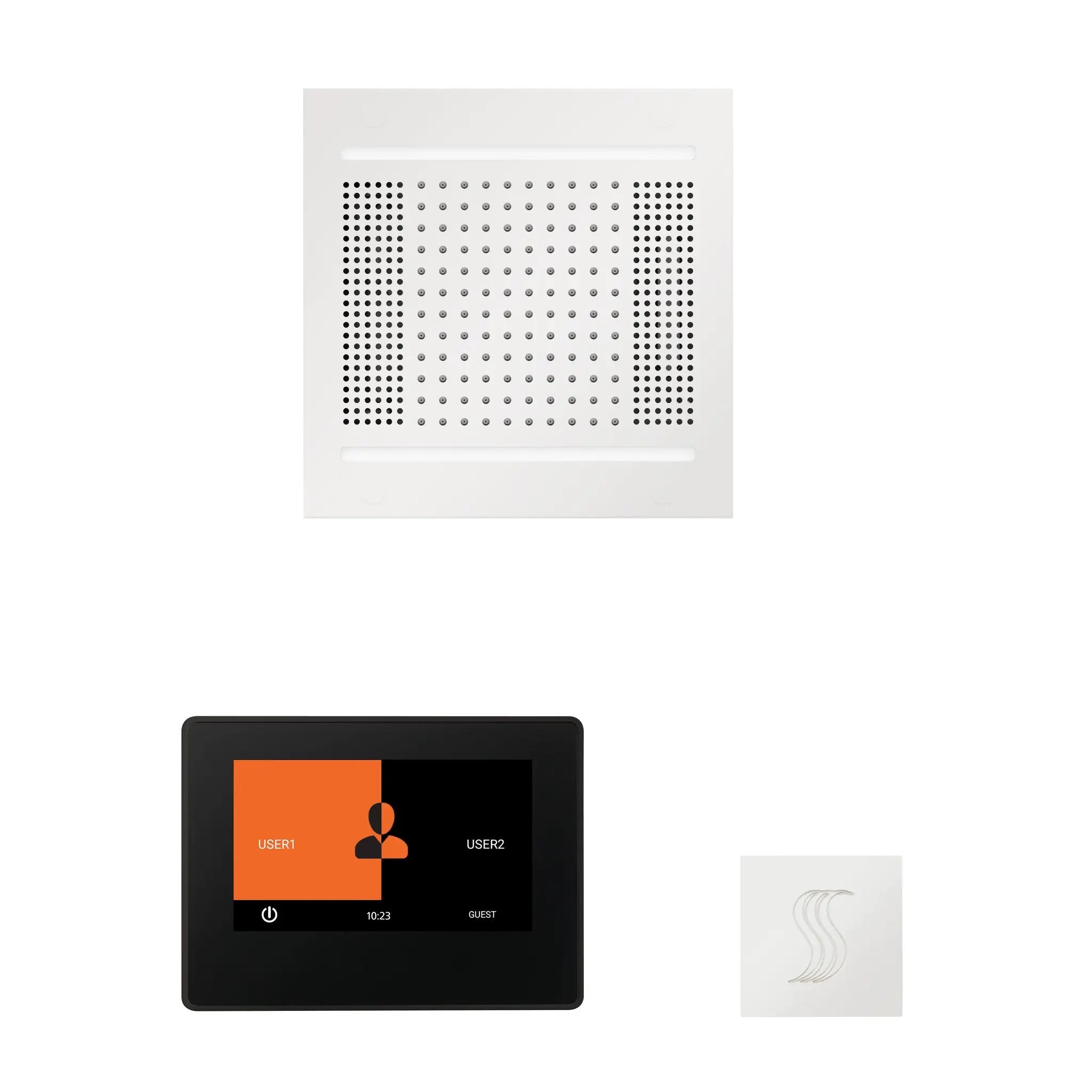 Thermasol The wellness Hydrovive14 Steam Package with 7" ThermaTouch Square by Thermasol