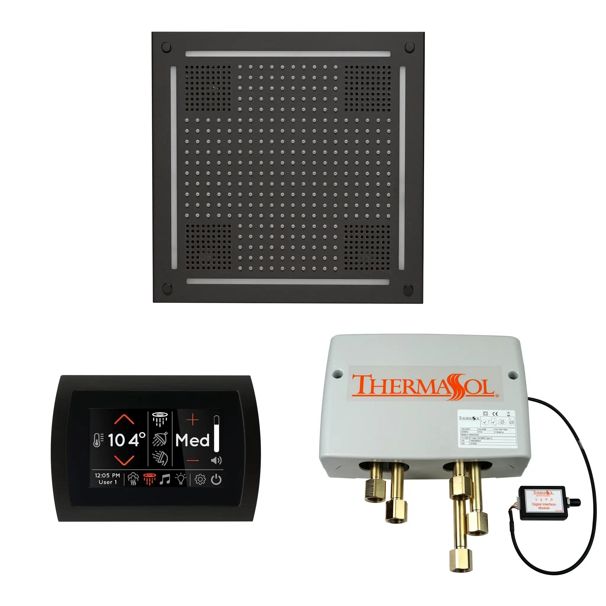 Thermasol The Wellness Hydrovive Shower Package with SignaTouch Round by Thermasol