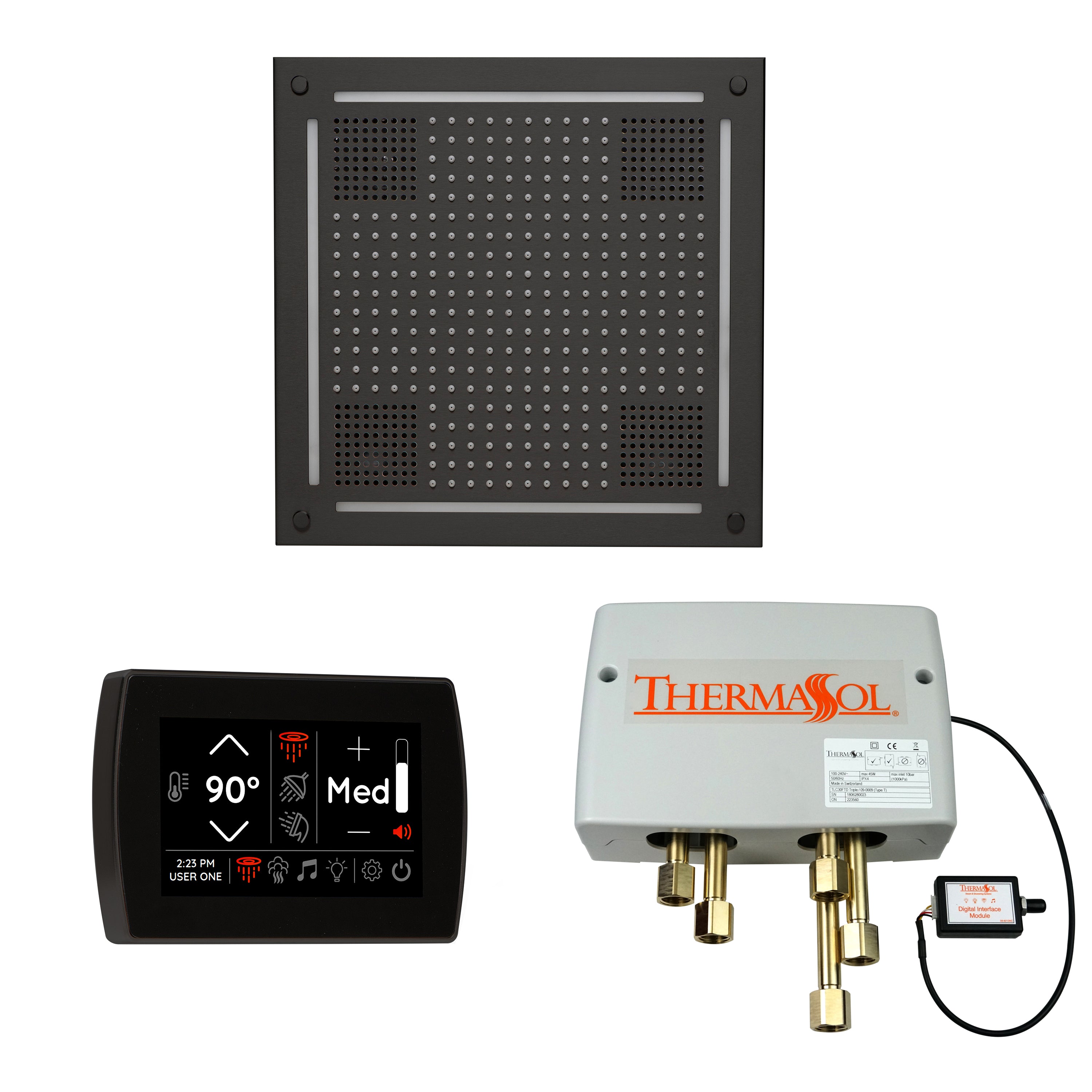 Thermasol The Wellness Hydrovive Shower Package with SignaTouch Square