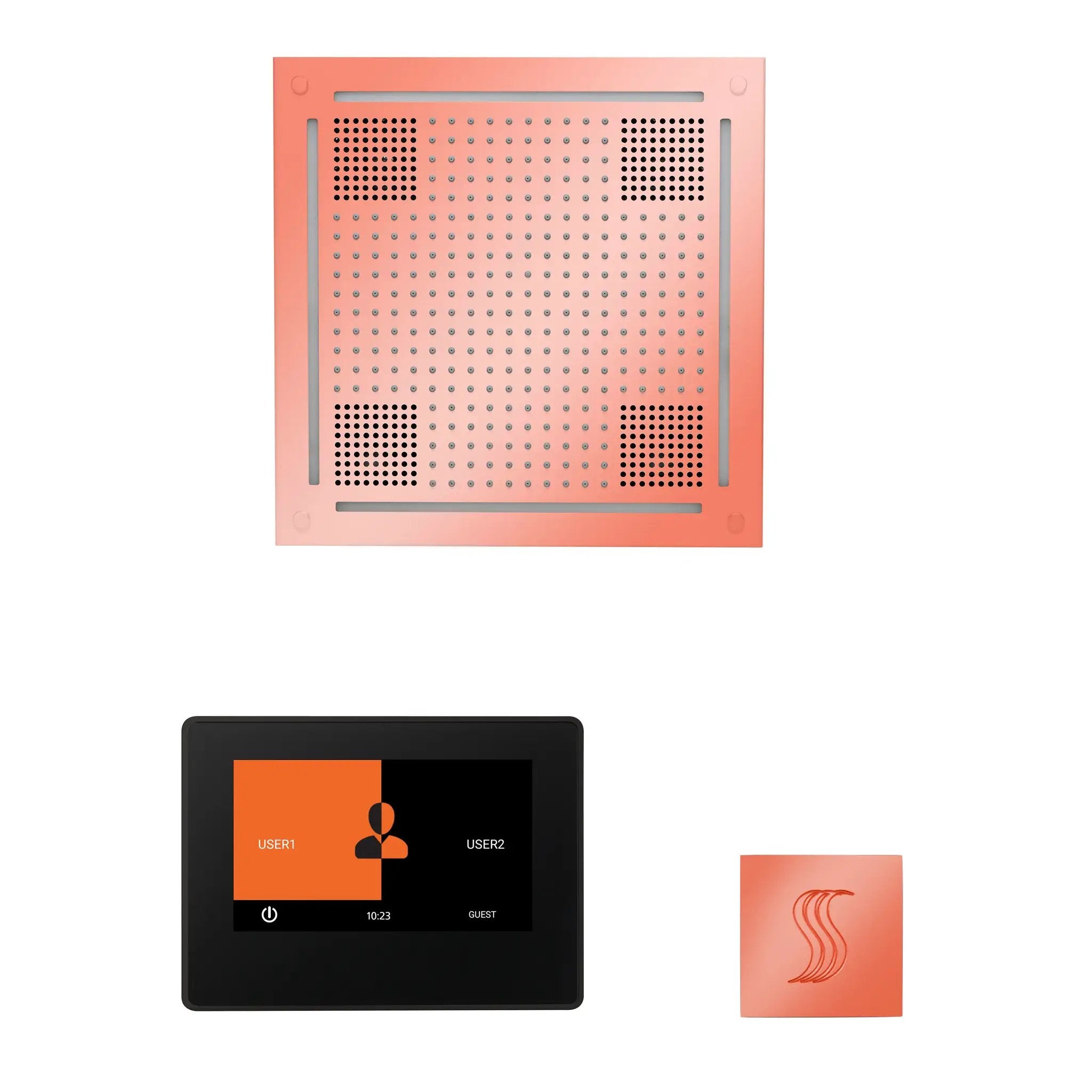 Thermasol The wellness Hydrovive Steam Package with 7" ThermaTouch Square by Thermasol