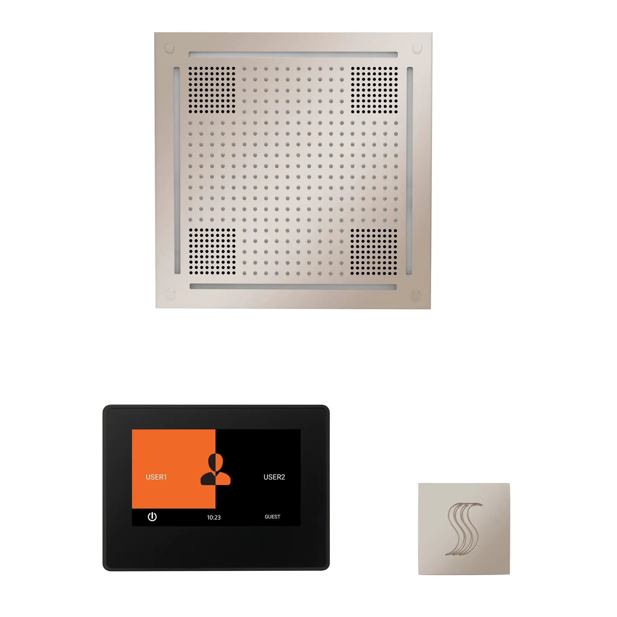Thermasol The wellness Hydrovive Steam Package with 7" ThermaTouch Square by Thermasol