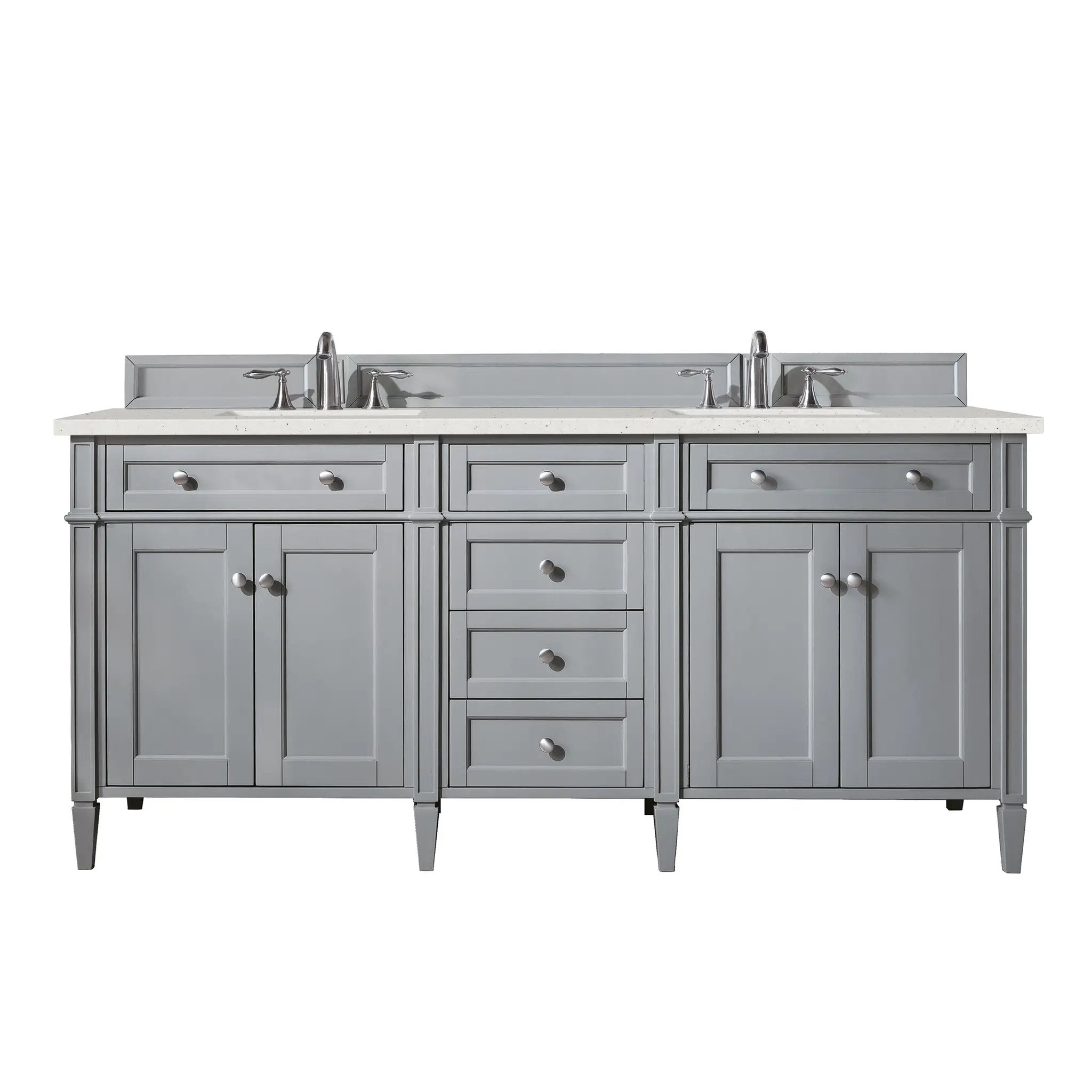 James Martin Brittany 72" Double Vanity Set - Urban Gray by James Martin Vanities