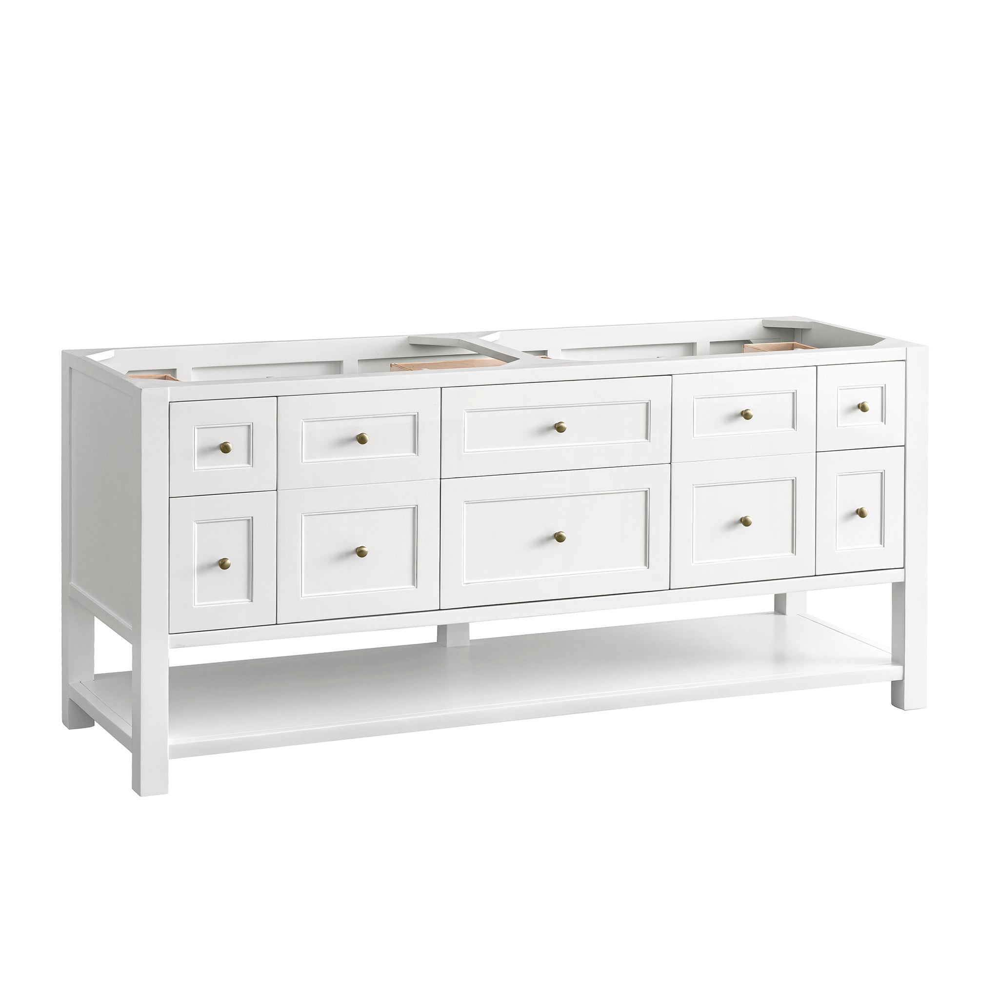 James Martin Vanities Breckenridge 72" Double Vanity - Bright White