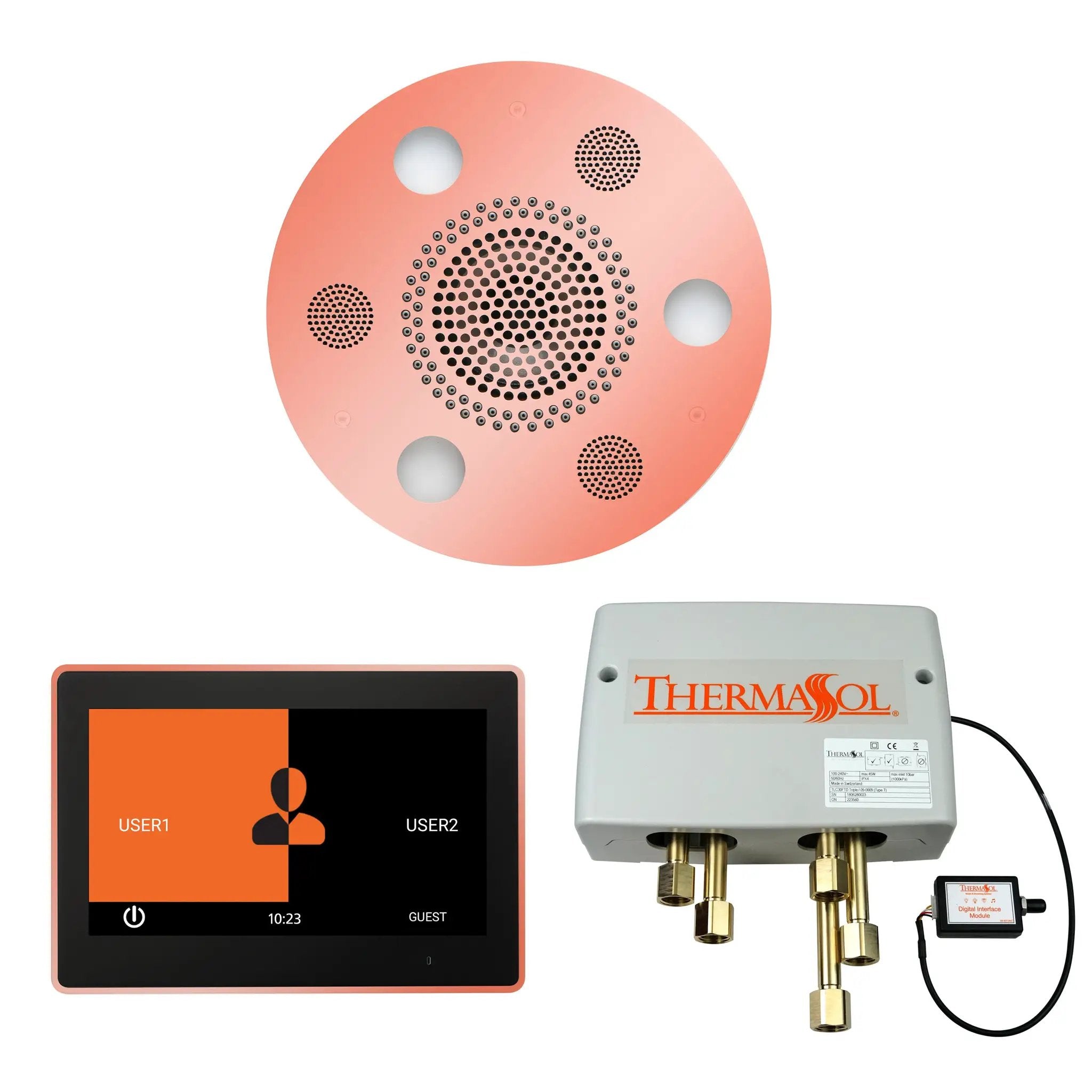 Thermasol The Wellness Shower Package with 10" ThermaTouch Round by Thermasol
