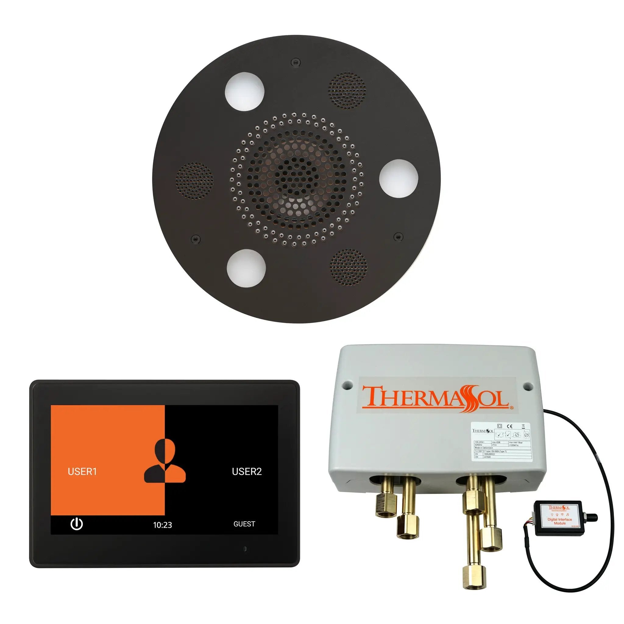 Thermasol The Wellness Shower Package with 10" ThermaTouch Round by Thermasol