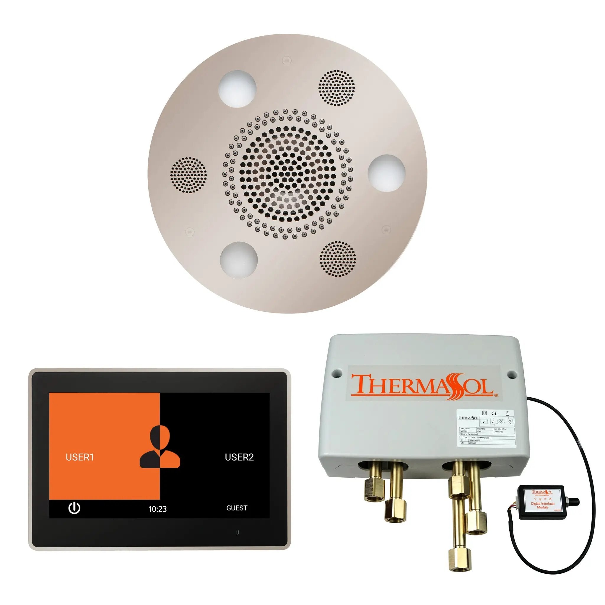 Thermasol The Wellness Shower Package with 10" ThermaTouch Round by Thermasol