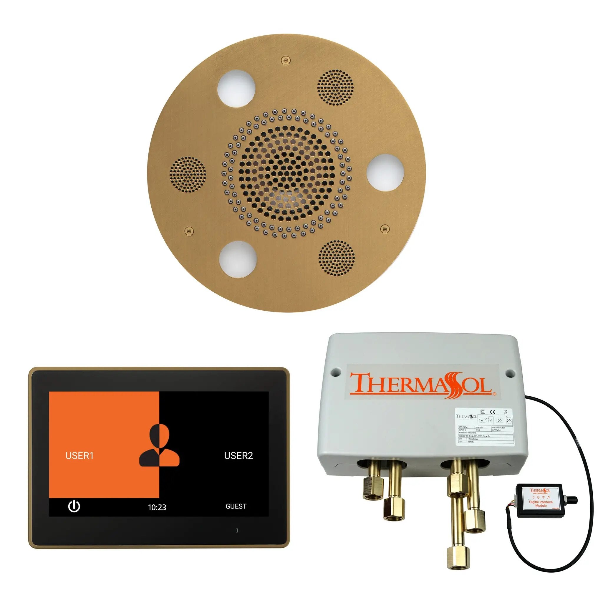Thermasol The Wellness Shower Package with 10" ThermaTouch Round by Thermasol