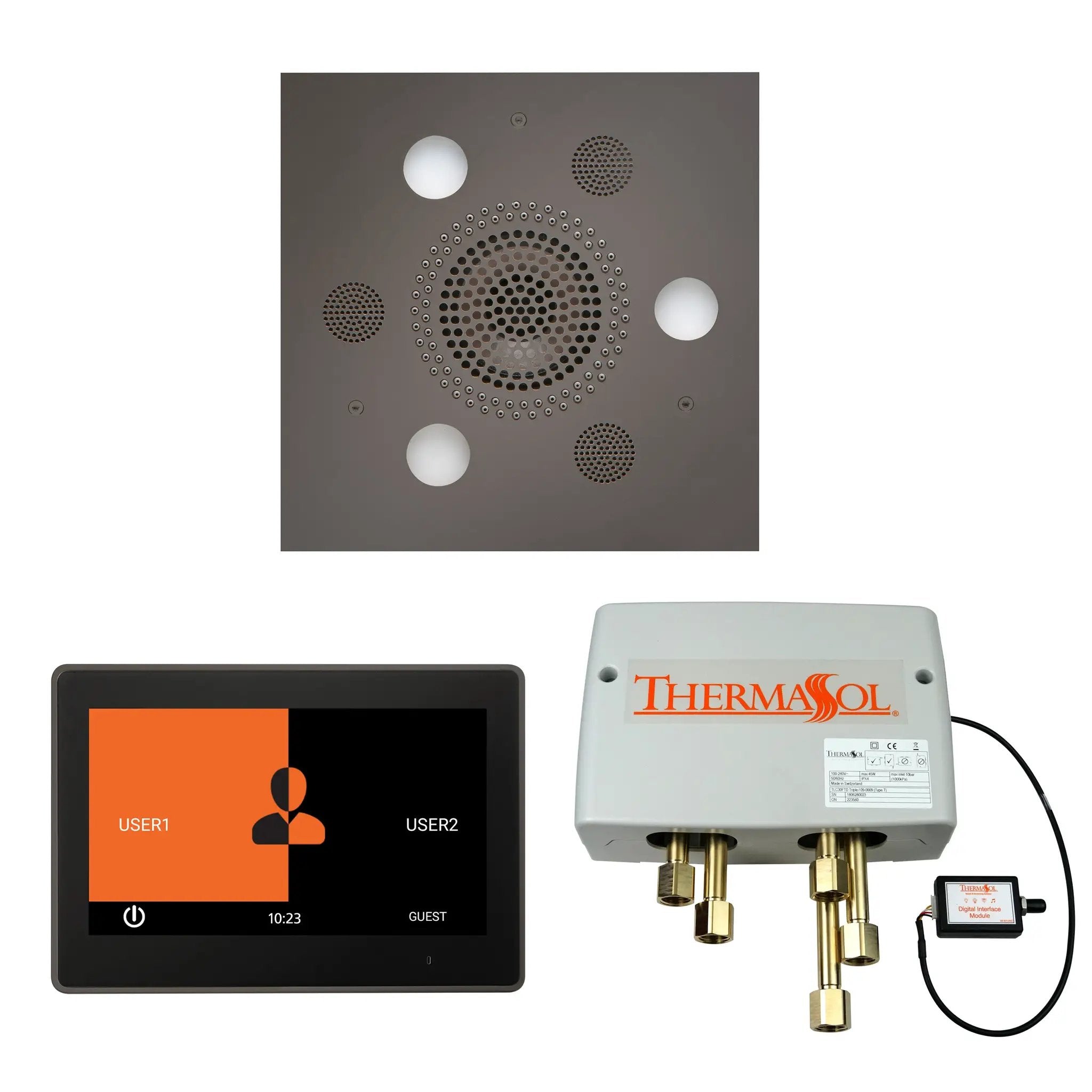 Thermasol The Wellness Shower Package with 10" ThermaTouch Square by Thermasol