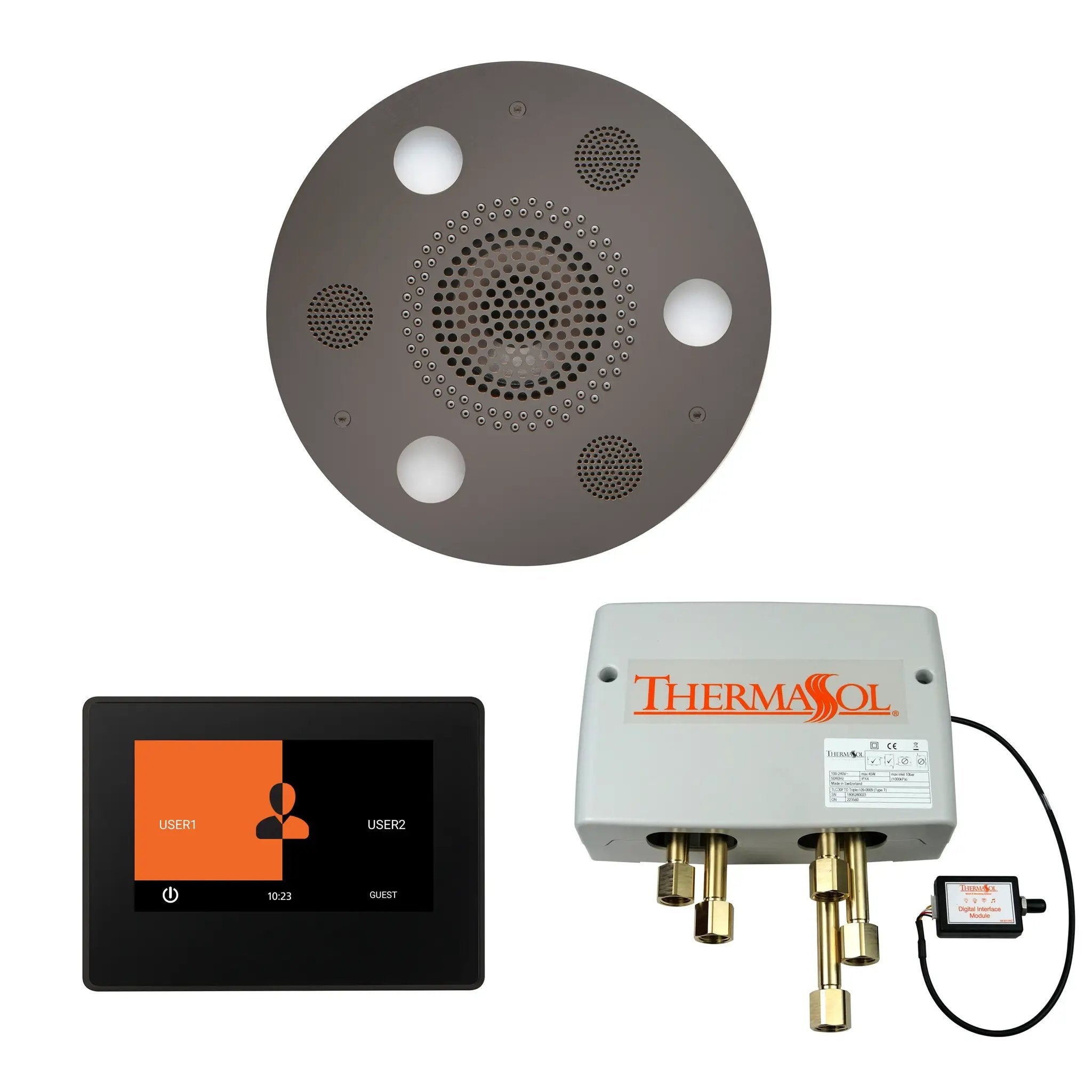 Thermasol The Wellness Shower Package with 7" ThermaTouch Round by Thermasol