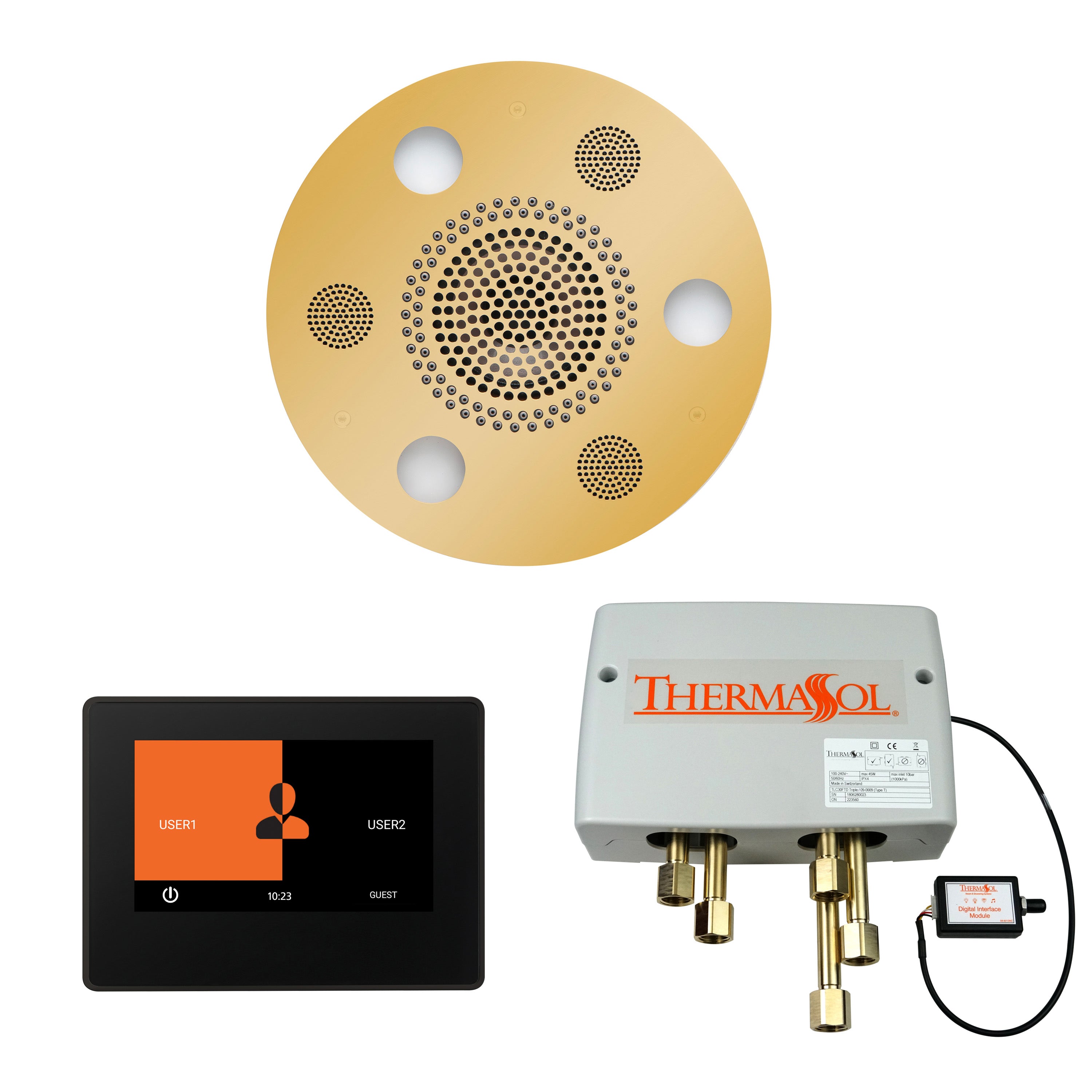 Thermasol The Wellness Shower Package with 7" ThermaTouch Round