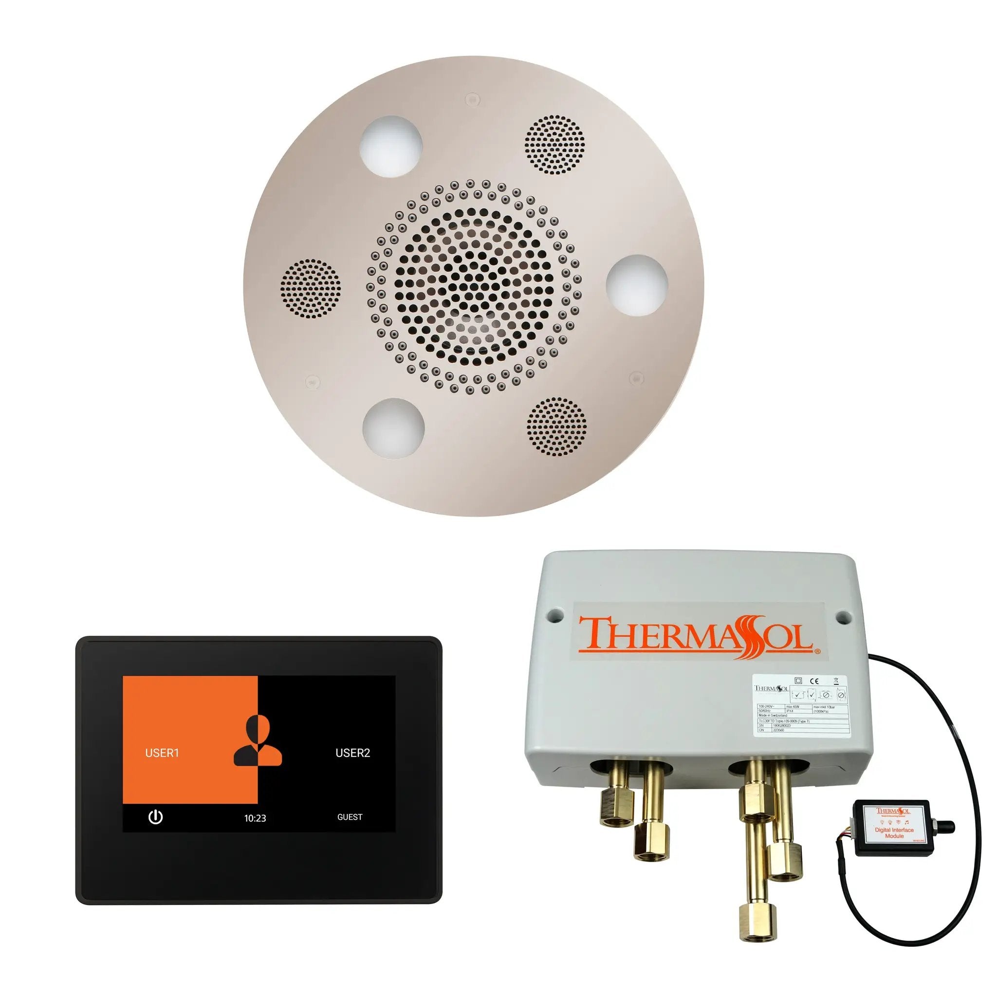 Thermasol The Wellness Shower Package with 7" ThermaTouch Round by Thermasol