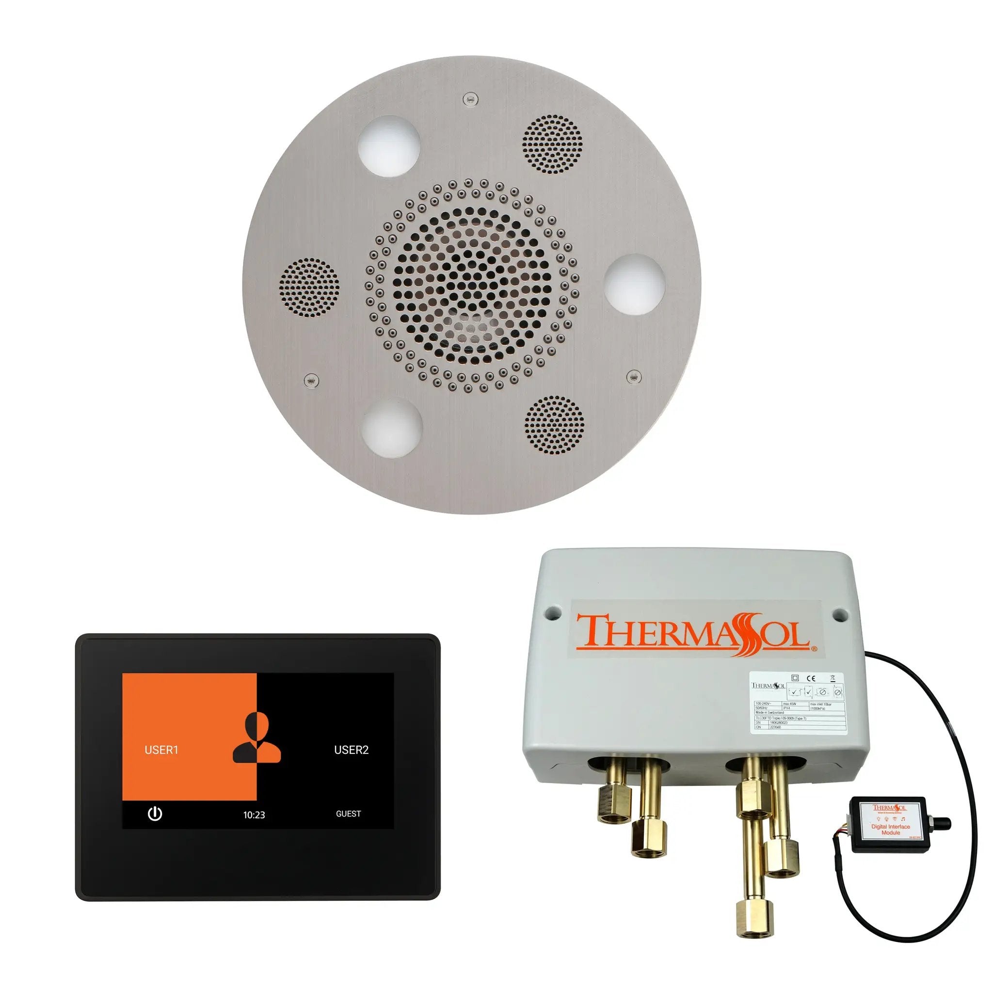 Thermasol The Wellness Shower Package with 7" ThermaTouch Round by Thermasol