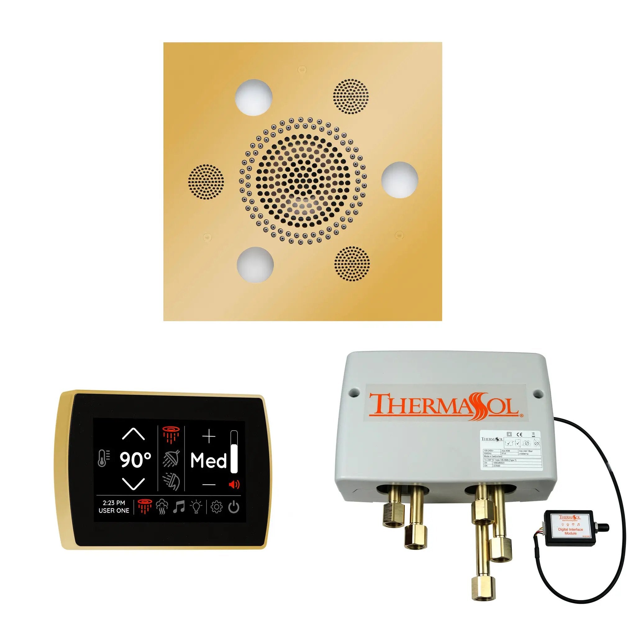 Thermasol The Wellness Shower Package with SignaTouch Square by Thermasol
