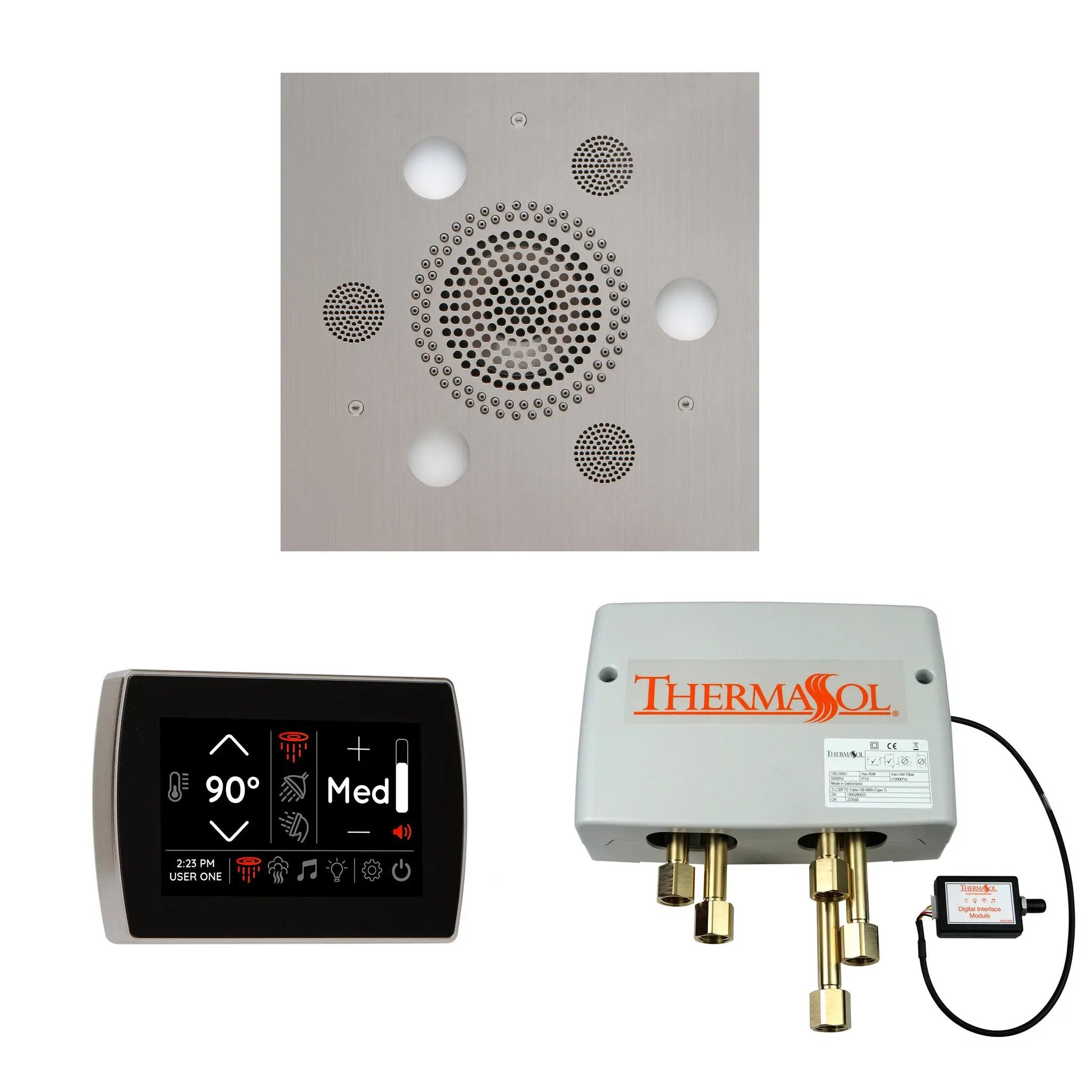 Thermasol The Wellness Shower Package with SignaTouch Square by Thermasol