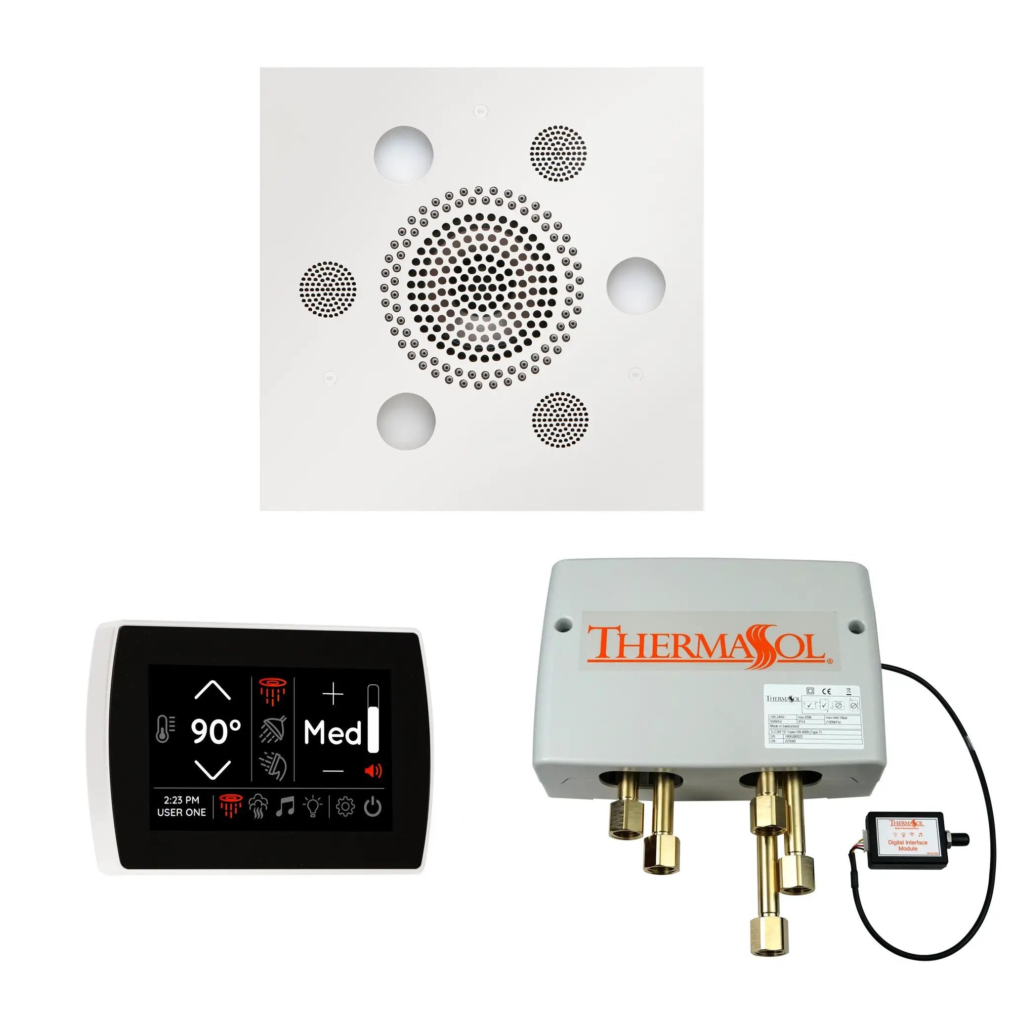 Thermasol The Wellness Shower Package with SignaTouch Square by Thermasol