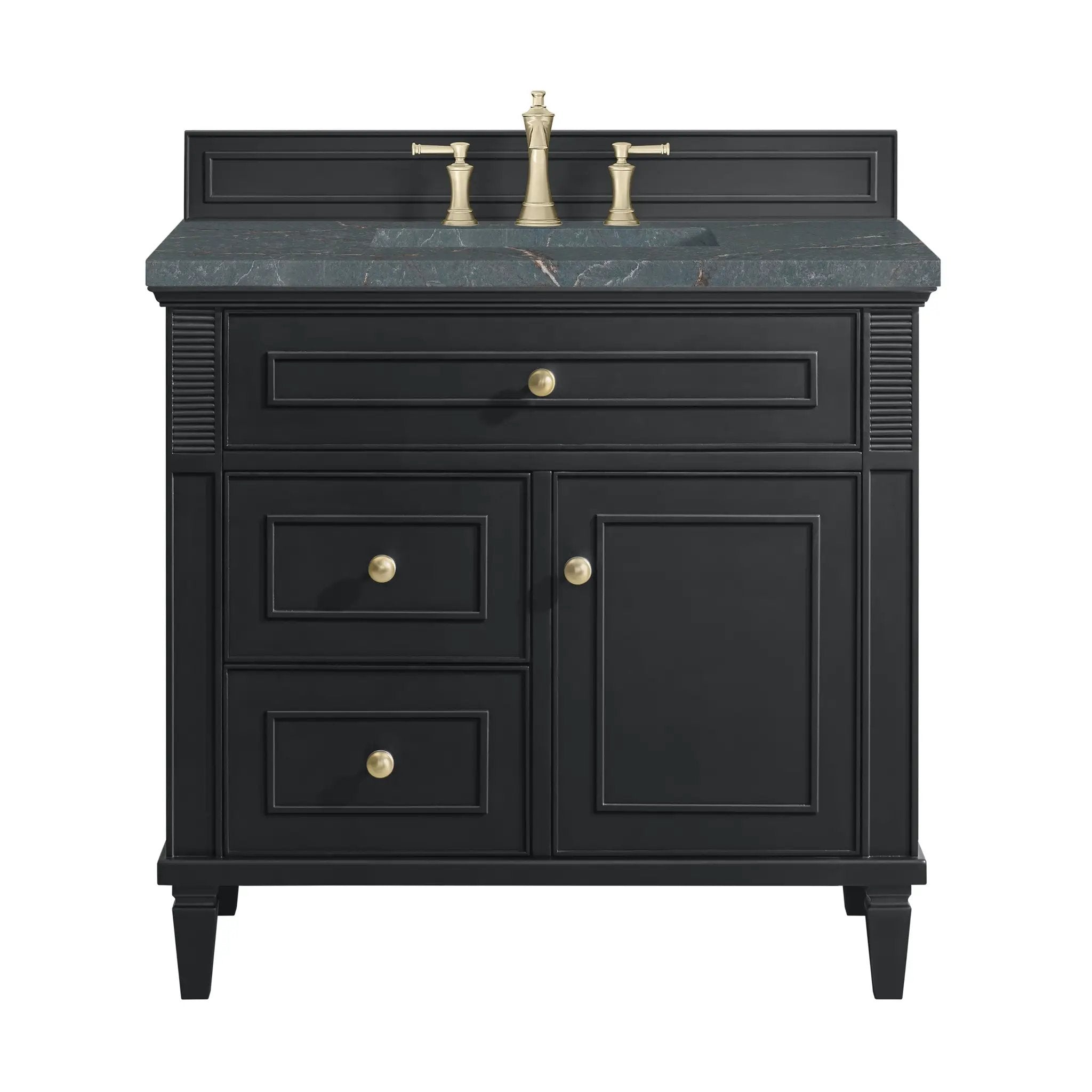 James Martin Lorelai 36" Single Vanity Set - Black Onyx by James Martin Vanities