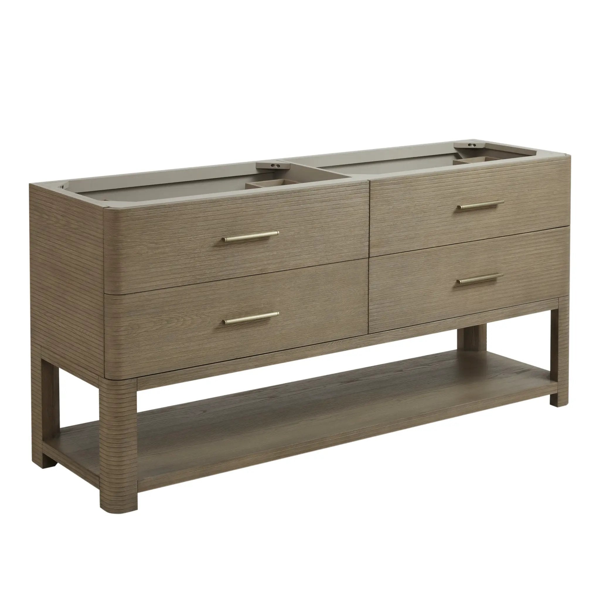 James Martin Lucian 72" Double Vanity Set - Pebble Oak by James Martin Vanities