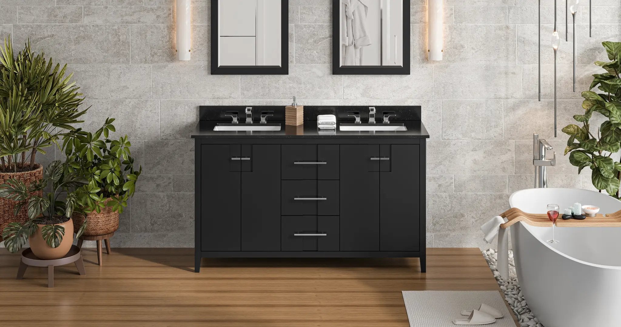 black vanity
