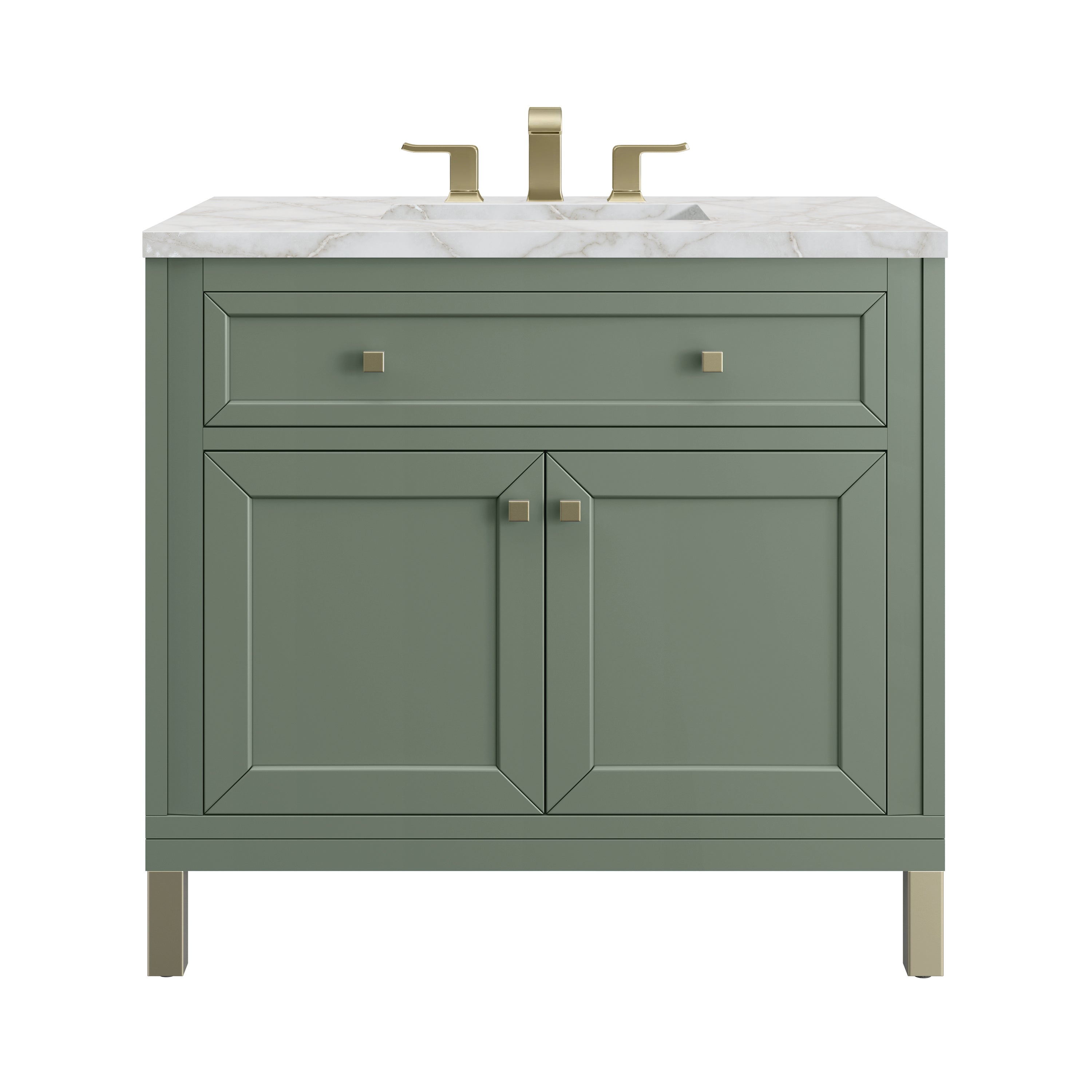 James Martin Vanities Chicago 36" Single Vanity - Smokey Celadon