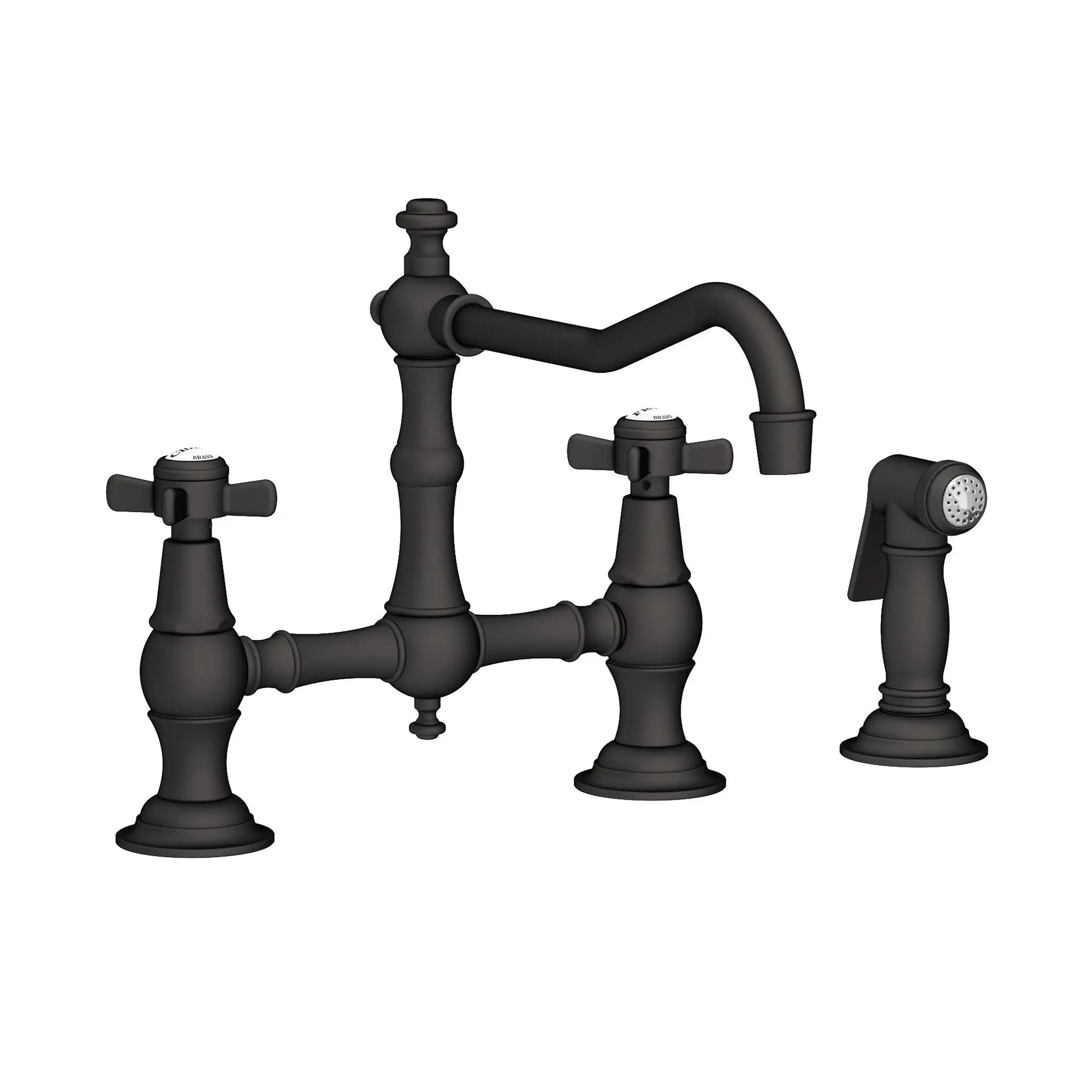 Newport Brass Fairfield Kitchen Bridge Faucet with Side Spray by Newport Brass