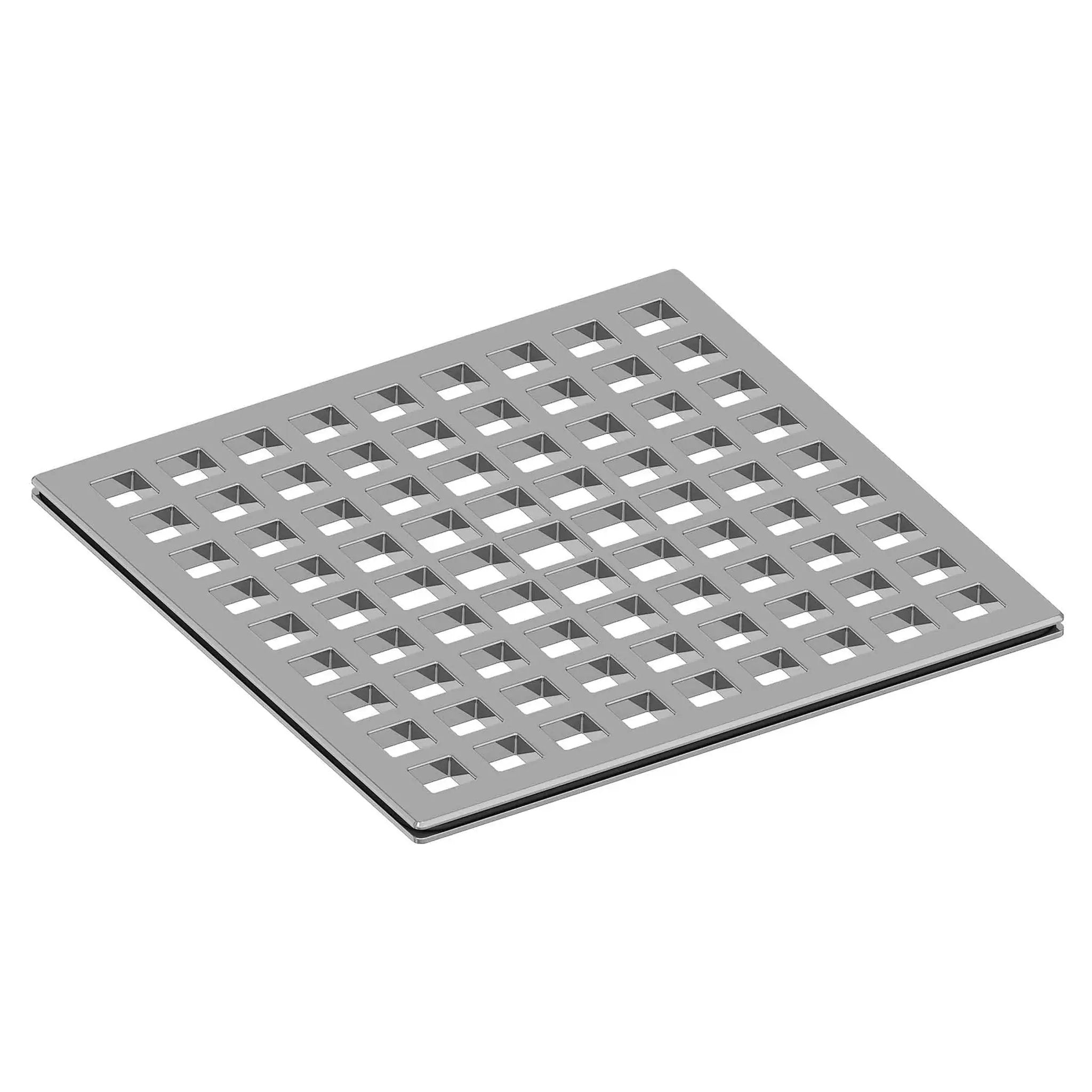 polished chrome shower drain