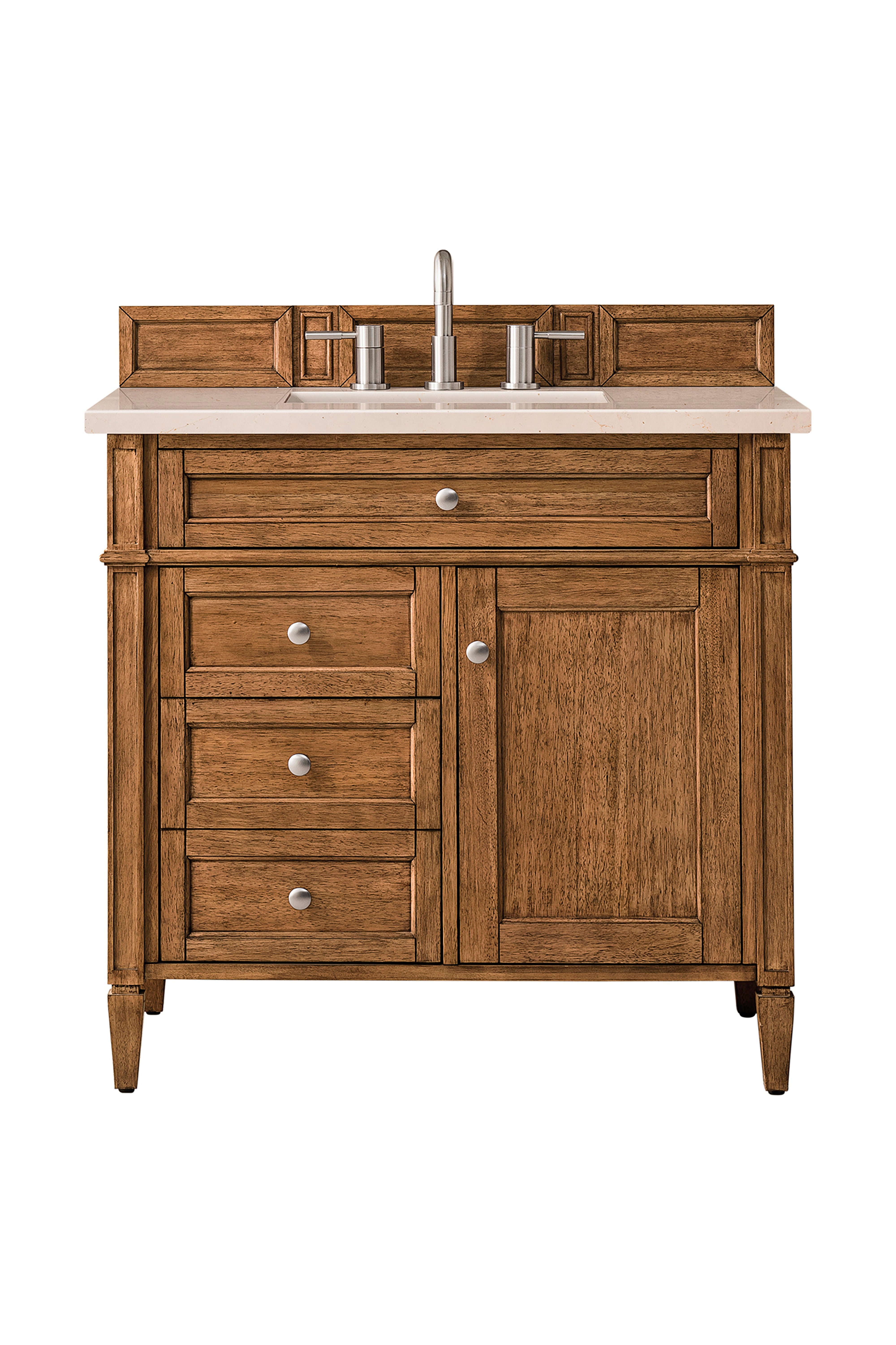 James Martin Vanities Brittany 36" Single Vanity - Saddle Brown