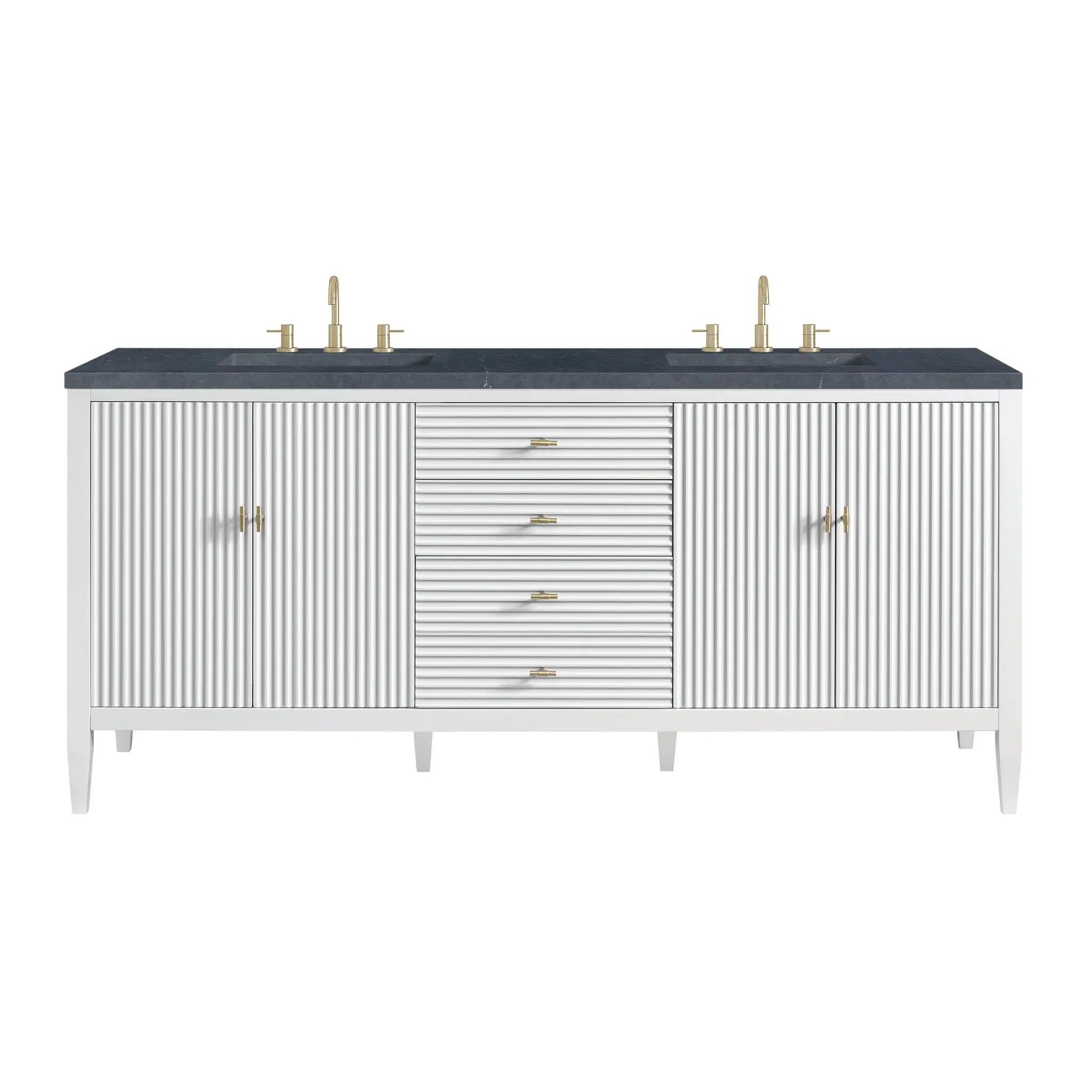 James Martin Myrrin 72" Vanity Set - Bright White by James Martin Vanities